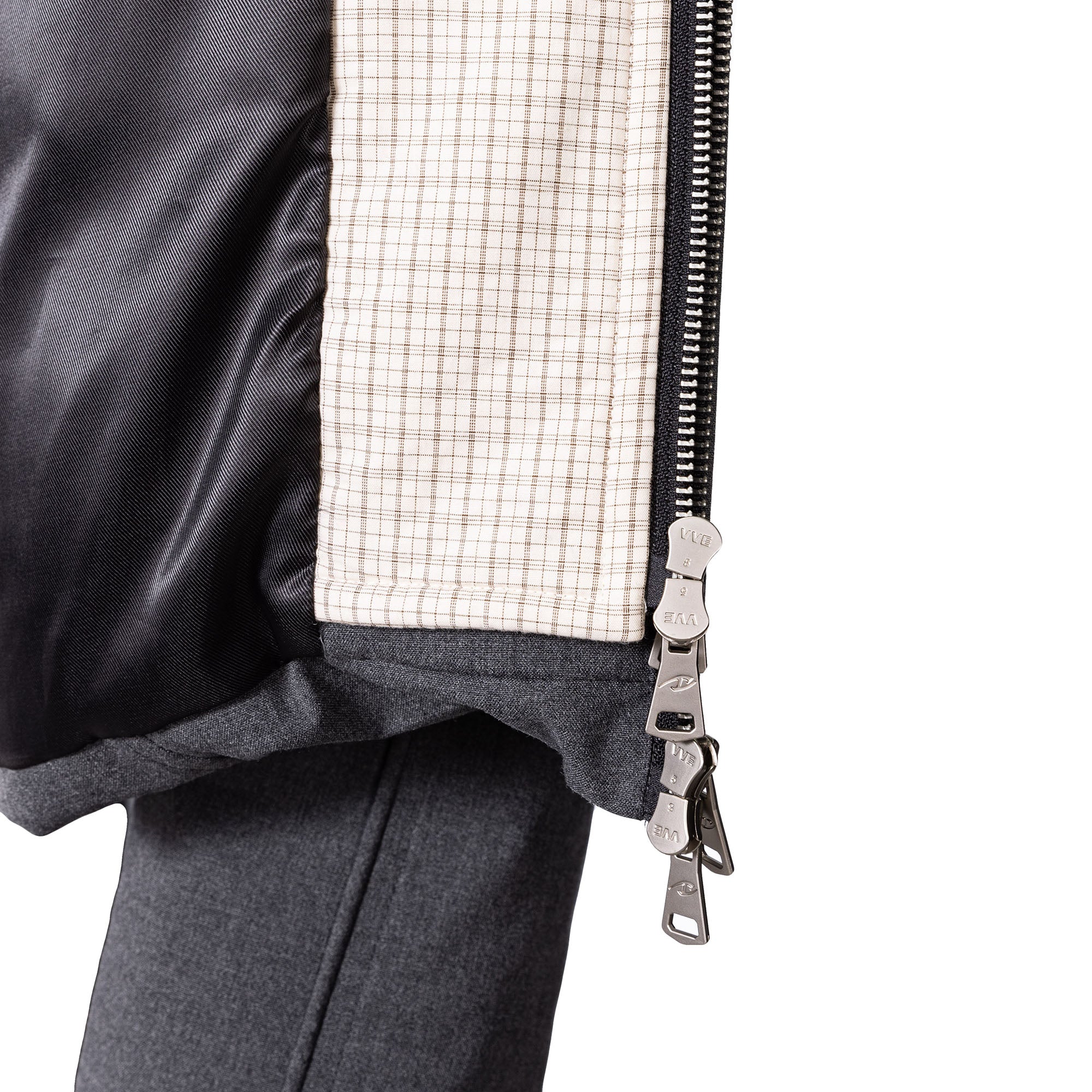 CATSSTAC Plaid Layered Down Jacket