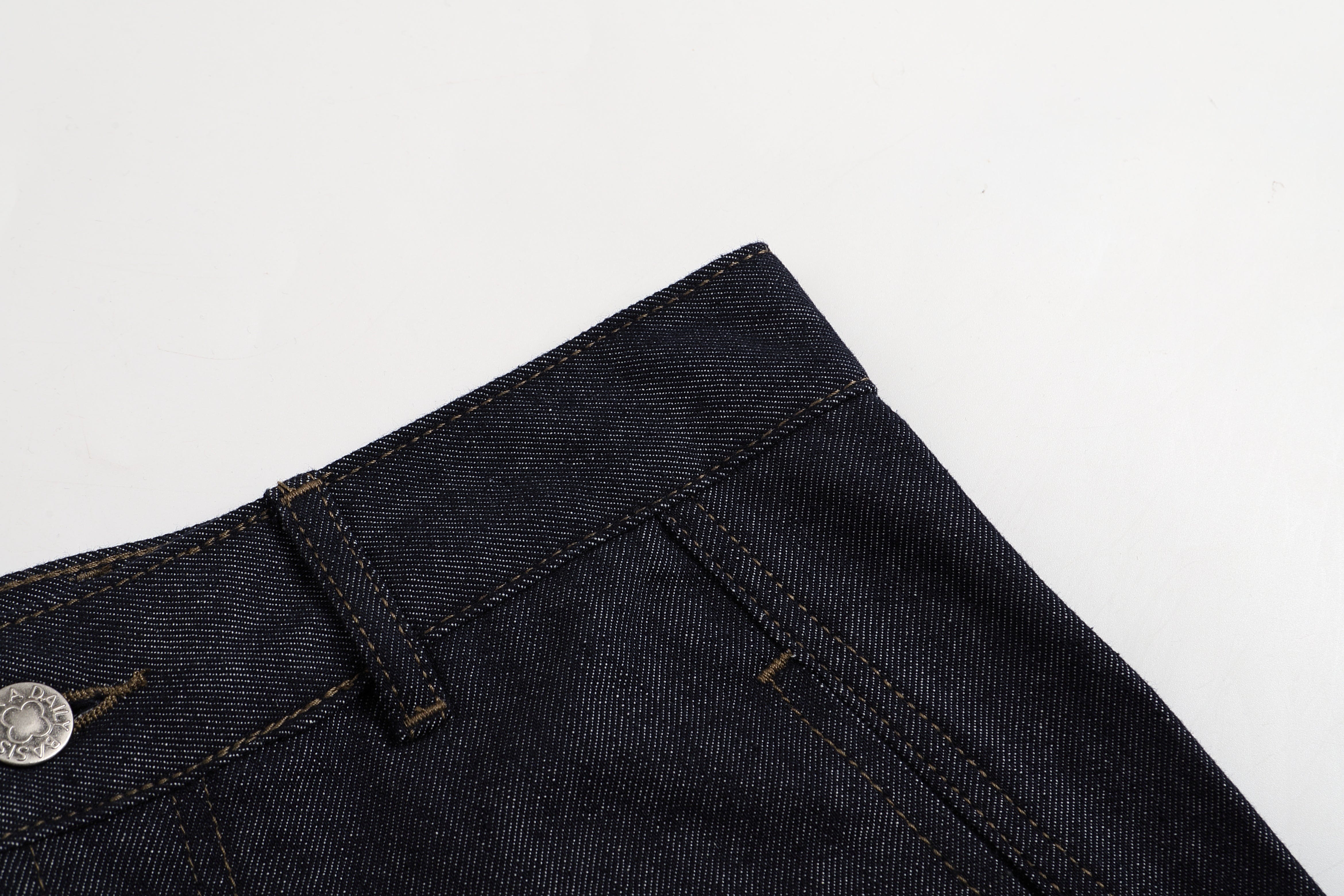 ONADAILYBASIS Essential Curved Paneled Raw Jeans, premium urban and streetwear designers apparel on PROJECTISR.com, ONADAILYBASIS