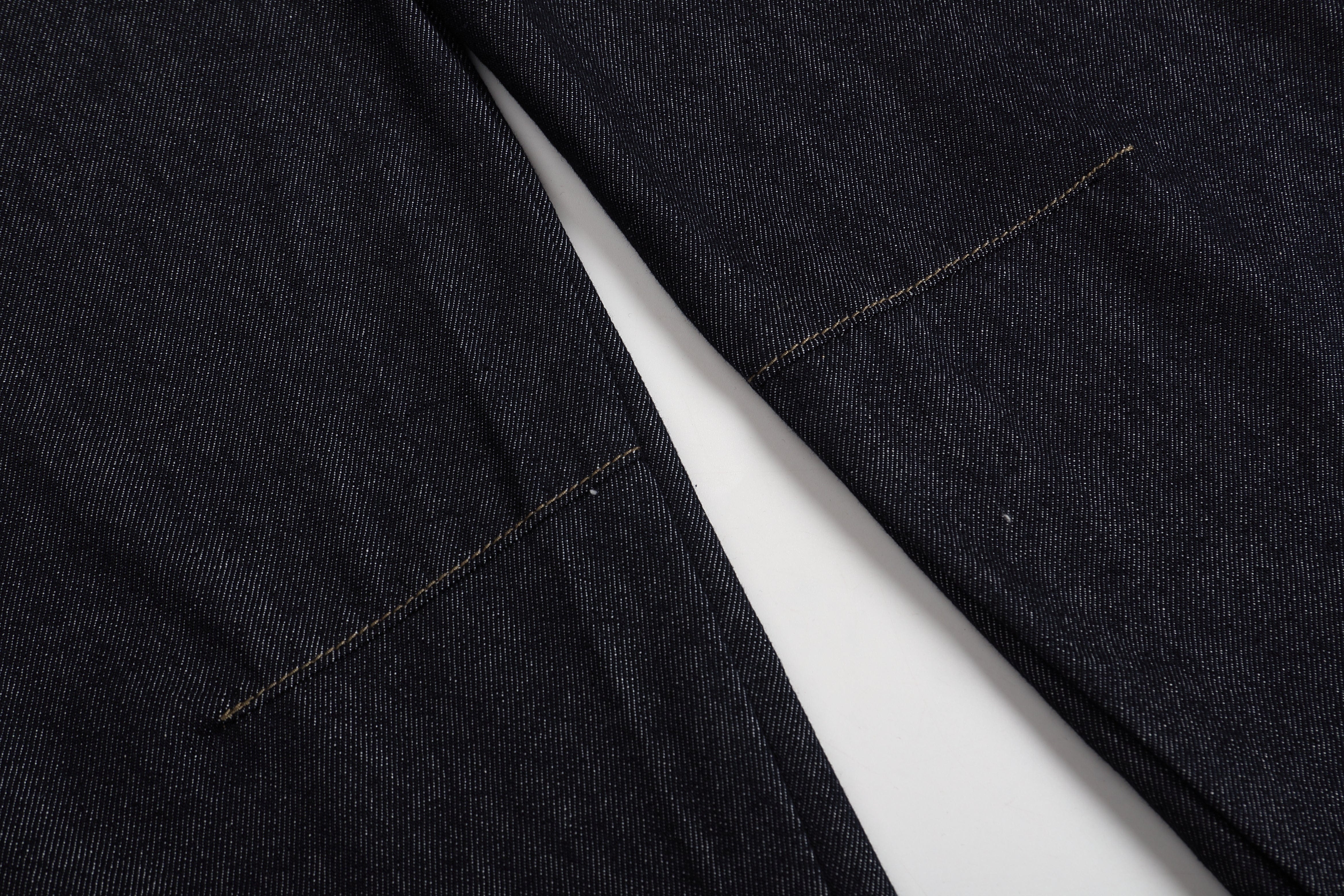 ONADAILYBASIS Essential Curved Paneled Raw Jeans, premium urban and streetwear designers apparel on PROJECTISR.com, ONADAILYBASIS