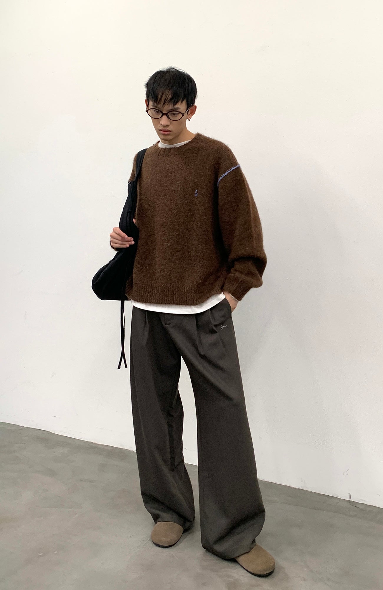 ROARINGWILD A ARCH Chunky Wool-Blend Knit Pullover