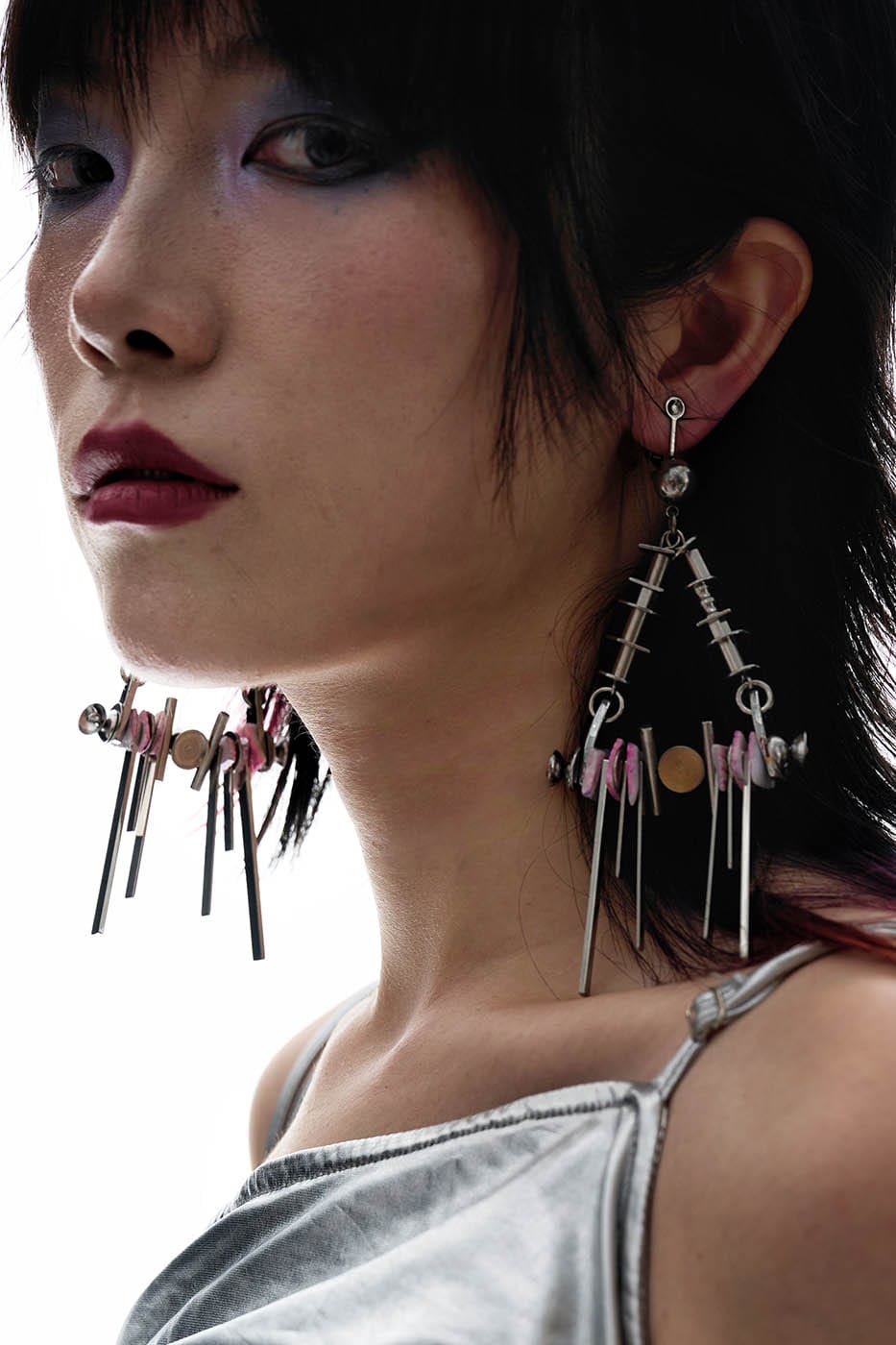 ILLUSORY Spike Entanglement Earrings, premium urban and streetwear designers apparel on PROJECTISR.com, ILLUSORY