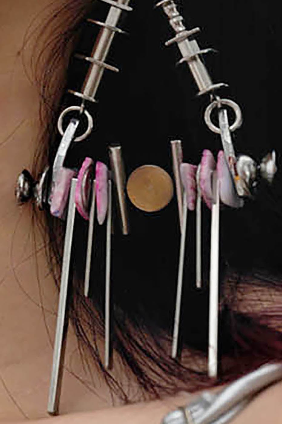 ILLUSORY Spike Entanglement Earrings, premium urban and streetwear designers apparel on PROJECTISR.com, ILLUSORY