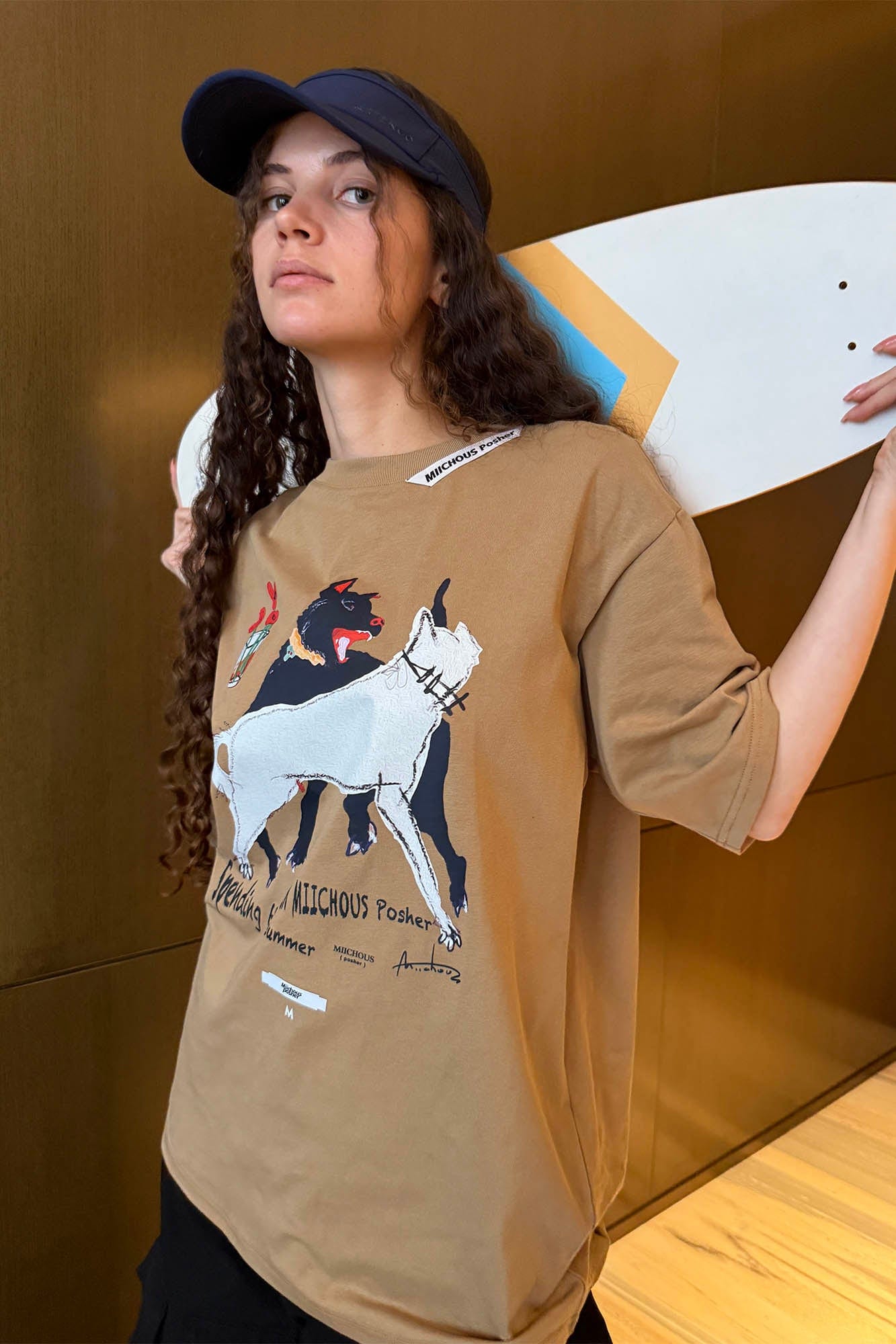 MIICHOUS Dancing Dogs Graphic T-Shirt, premium urban and streetwear designers apparel on PROJECTISR.com, Miichous