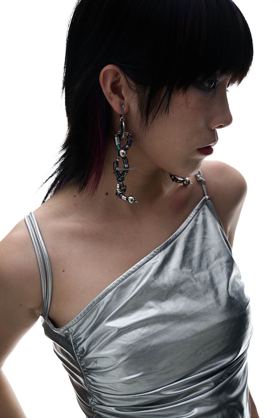 ILLUSORY Doomsday Disco Earrings / Ear Clips, premium urban and streetwear designers apparel on PROJECTISR.com, ILLUSORY