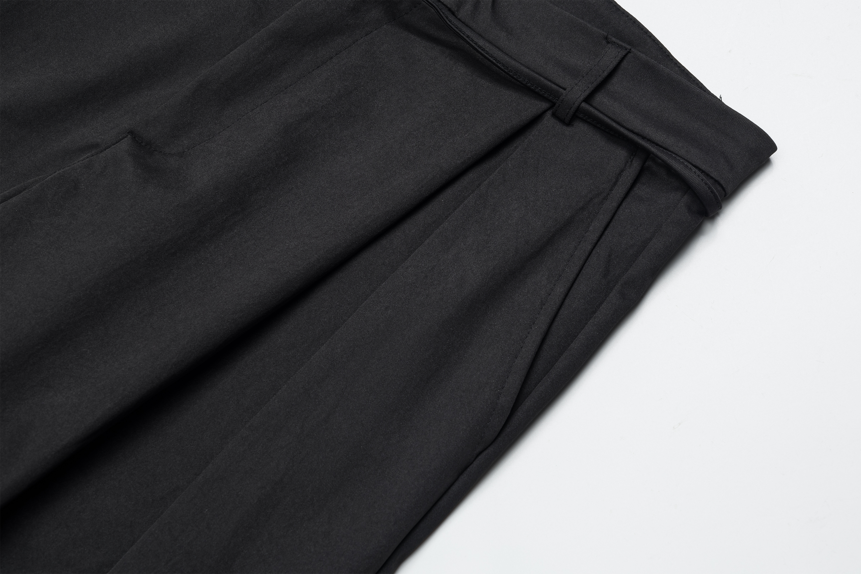 OVDY Pleated Textured Wide-Leg Pants, premium urban and streetwear designers apparel on PROJECTISR.com, DVDY