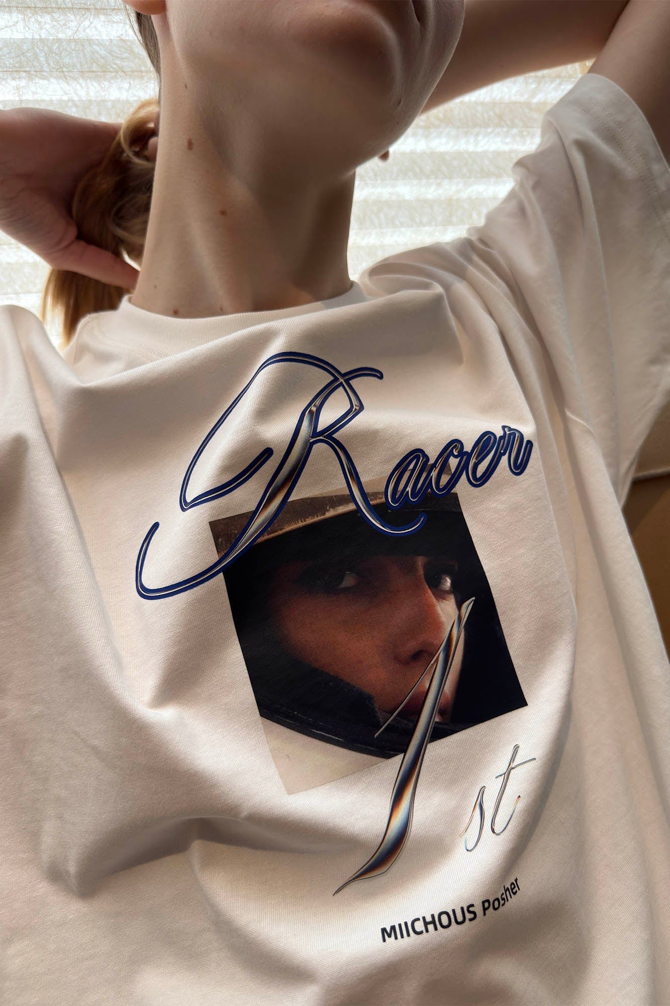 MIICHOUS Racer Portrait Graphic T-Shirt