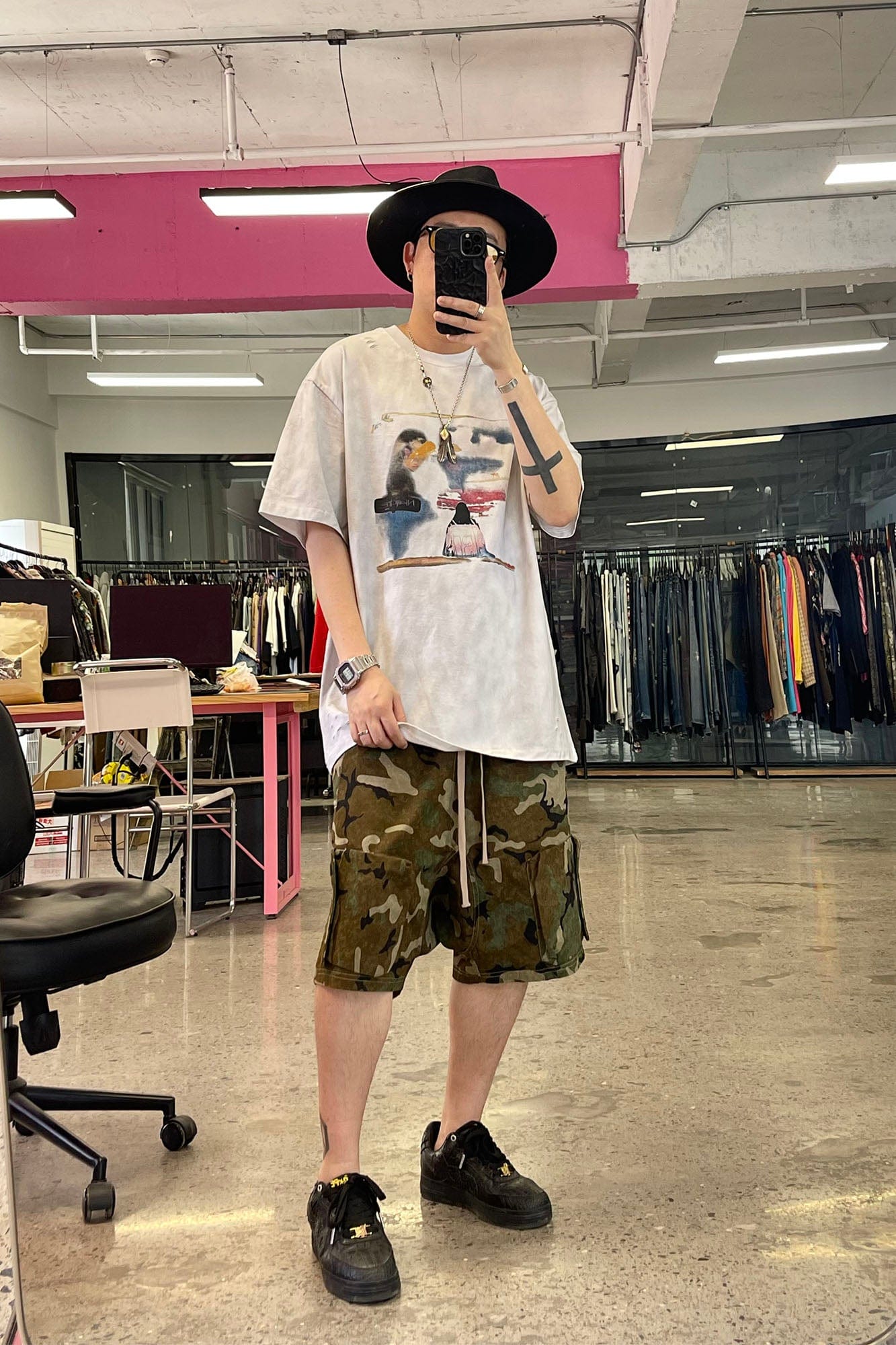 ME DA IGUAL Utility Camo Drawstring Shorts, premium urban and streetwear designers apparel on PROJECTISR.com, ME DA IGUAL