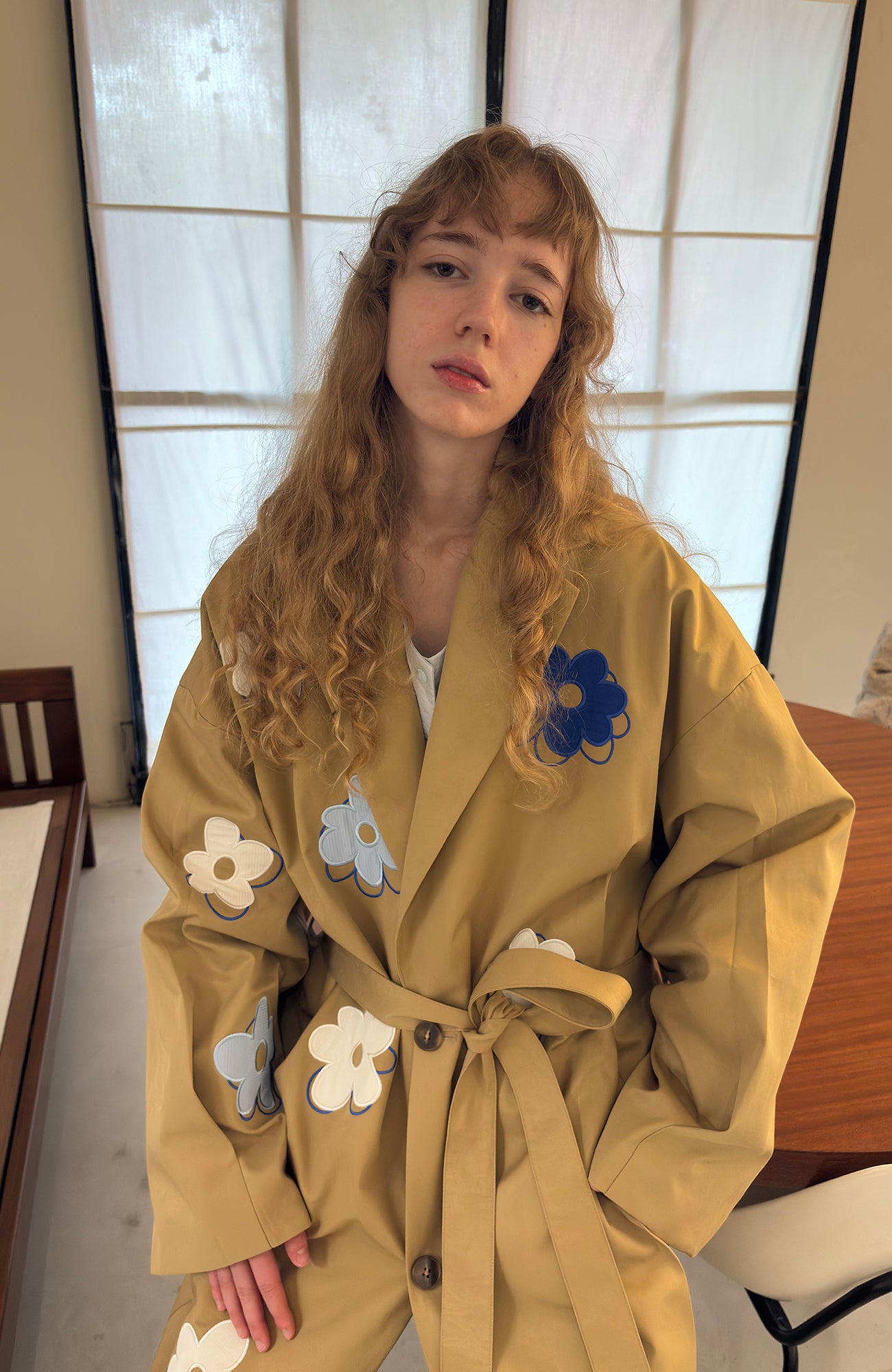 MIICHOUS Floral Paneled Detachable Liner Coat