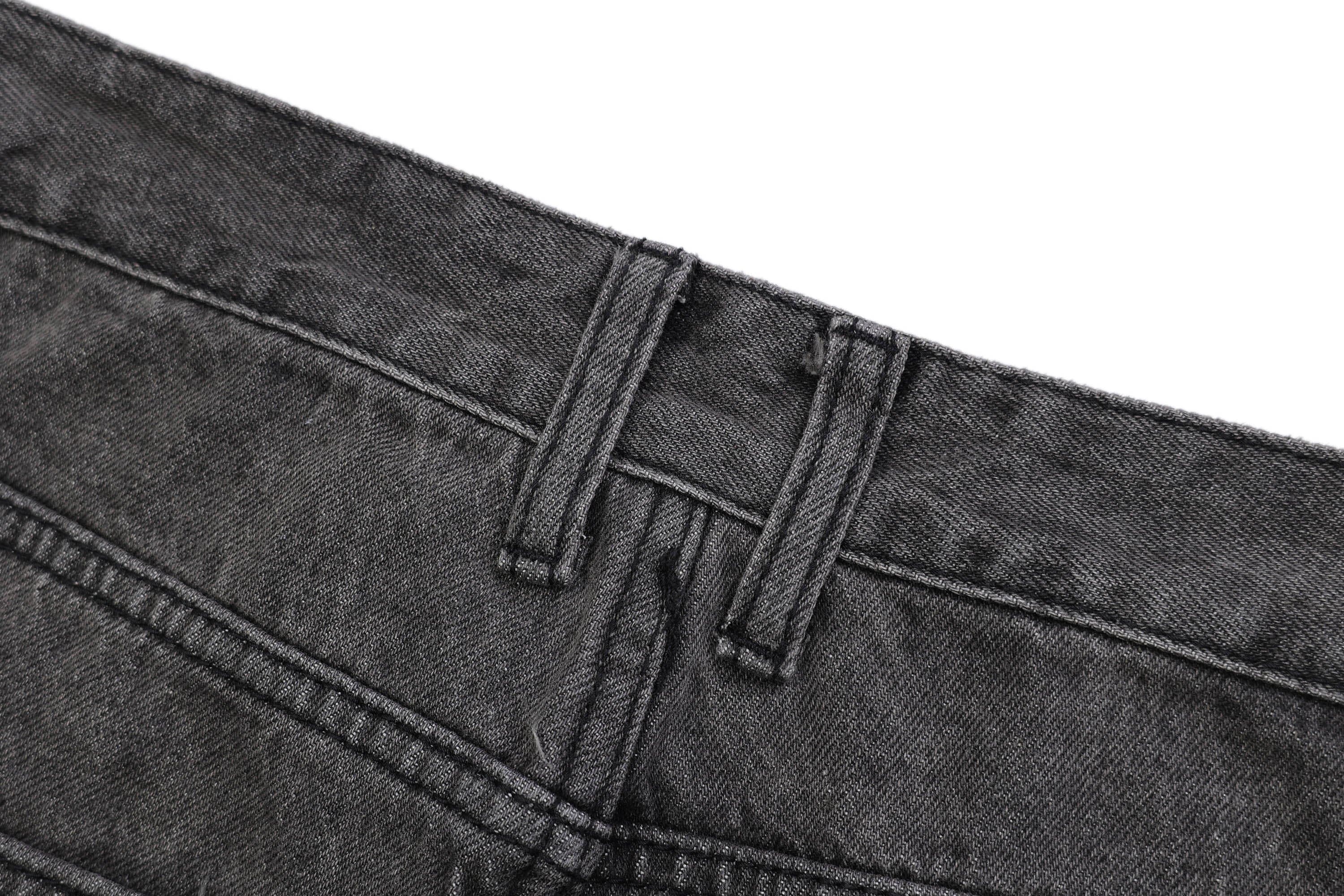 OVDY Spliced Knees Straight-Leg Jeans, premium urban and streetwear designers apparel on PROJECTISR.com, OVDY