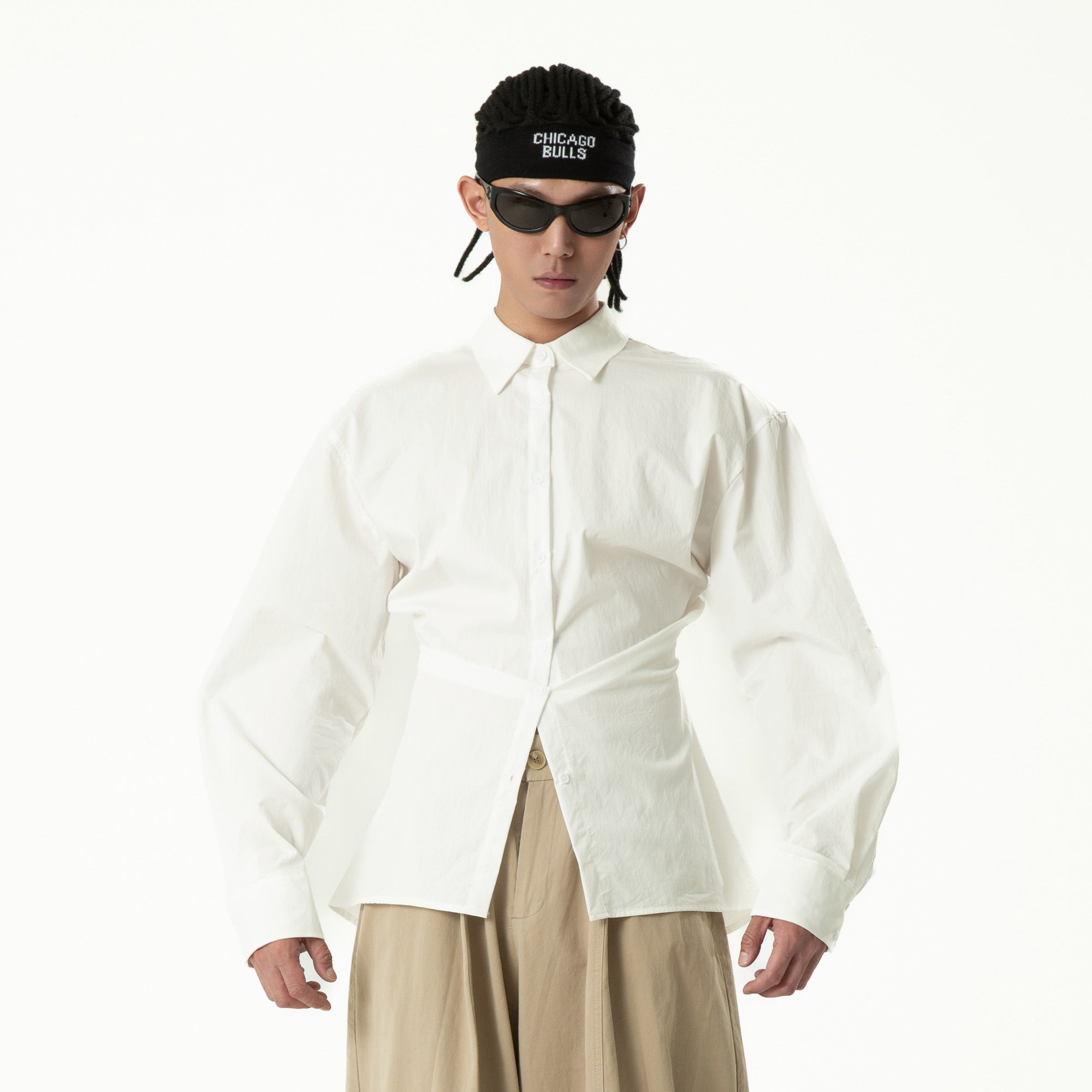 CLP Tailored Waist-Cinched Shirt, premium urban and streetwear designers apparel on PROJECTISR.com, CLP