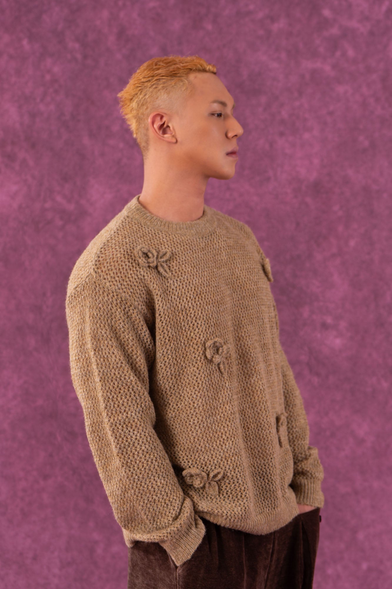 CLP Crochet Rose Wool-Blend Sweater, premium urban and streetwear designers apparel on PROJECTISR.com, CLP