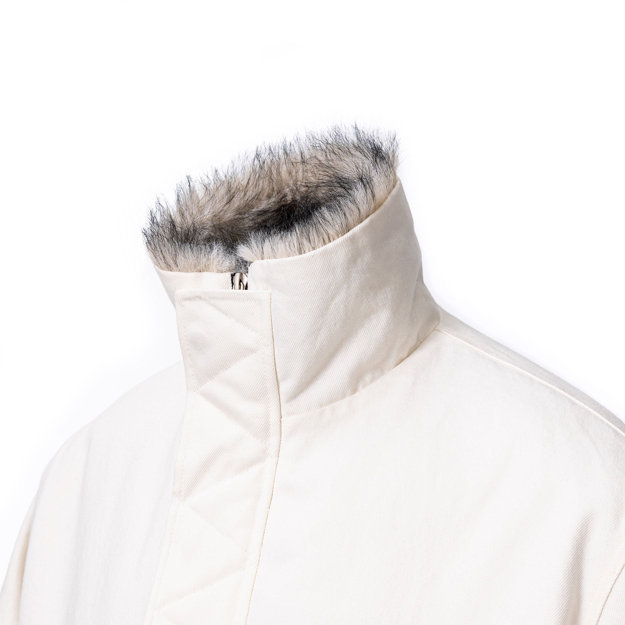 CATSSTAC Essential Faux-Fur Lined Stand-Collar Jacket, premium urban and streetwear designers apparel on PROJECTISR.com, CATSSTAC