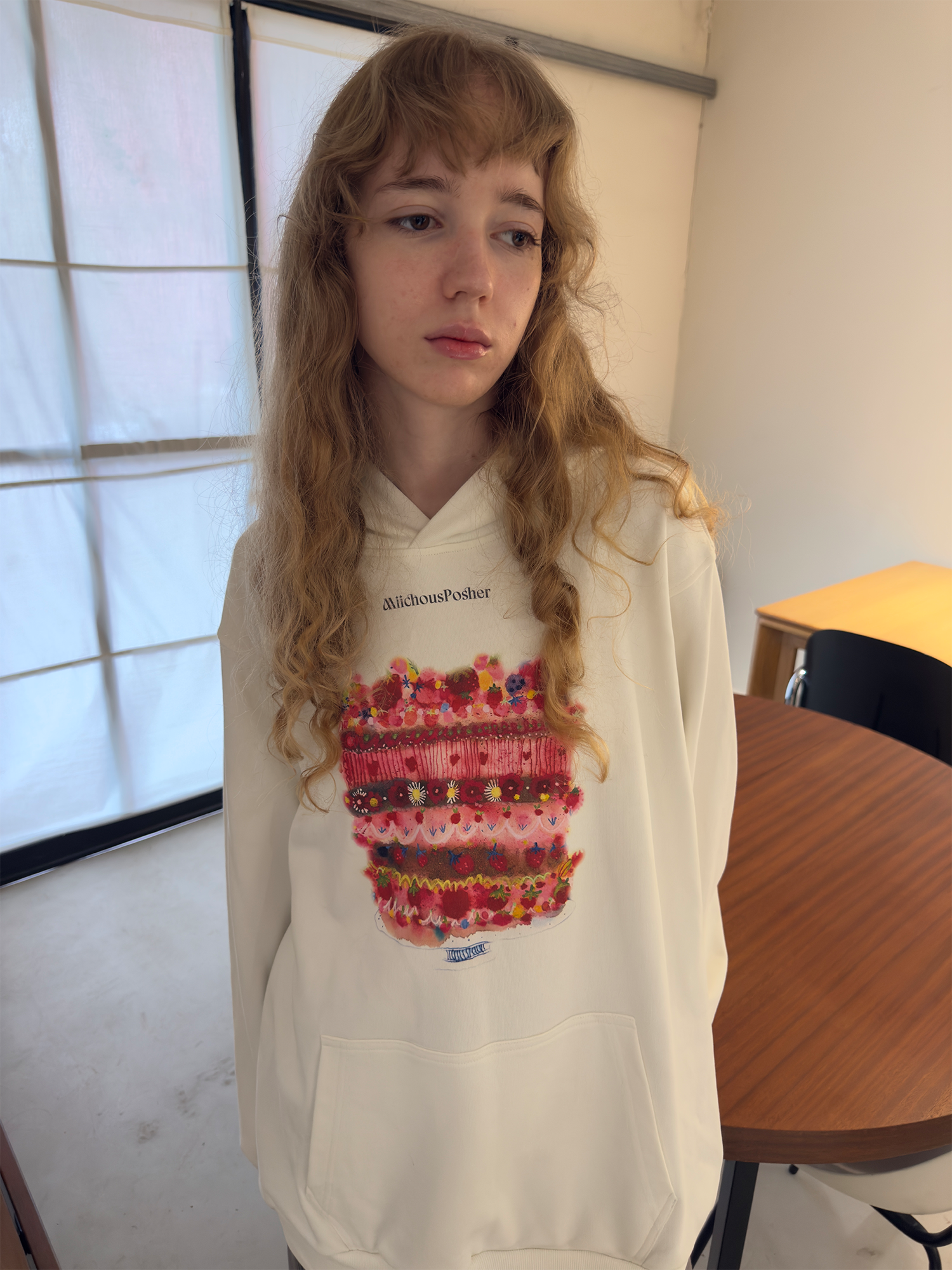 MIICHOUS Cake Graphic Oversized Hoodie, premium urban and streetwear designers apparel on PROJECTISR.com, MIICHOUS