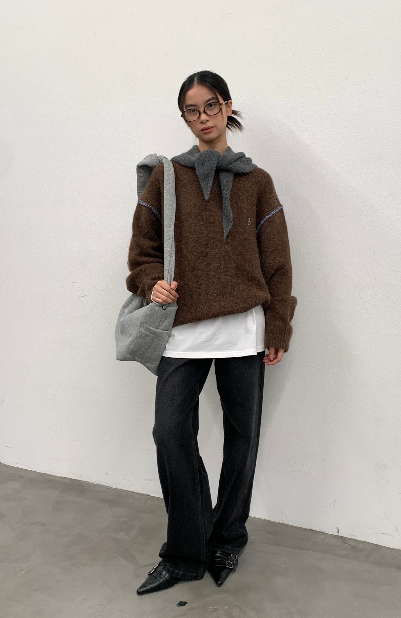 ROARINGWILD A ARCH Chunky Wool-Blend Knit Pullover