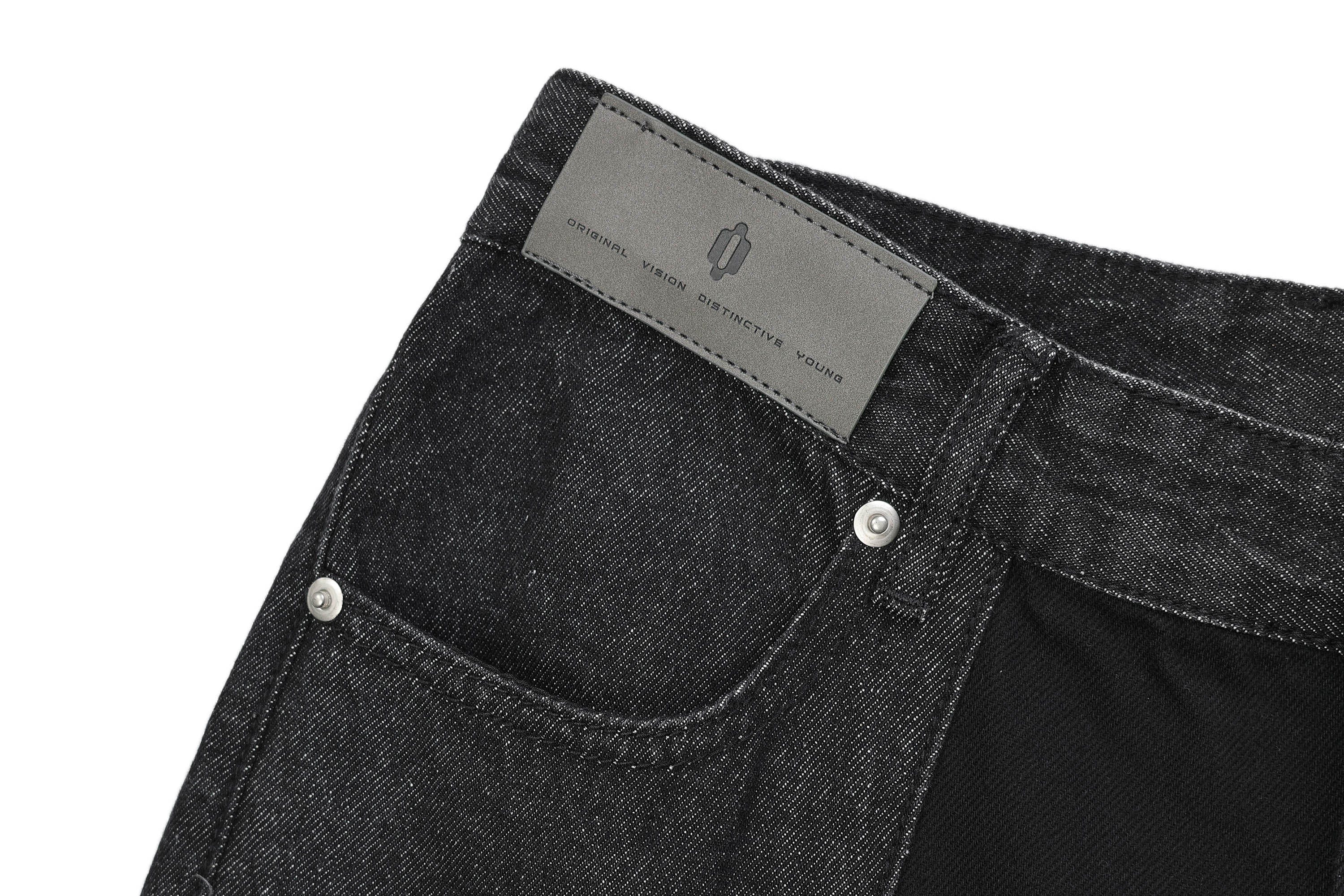 OVDY Distressed Spliced Frayed Jeans, premium urban and streetwear designers apparel on PROJECTISR.com, OVDY