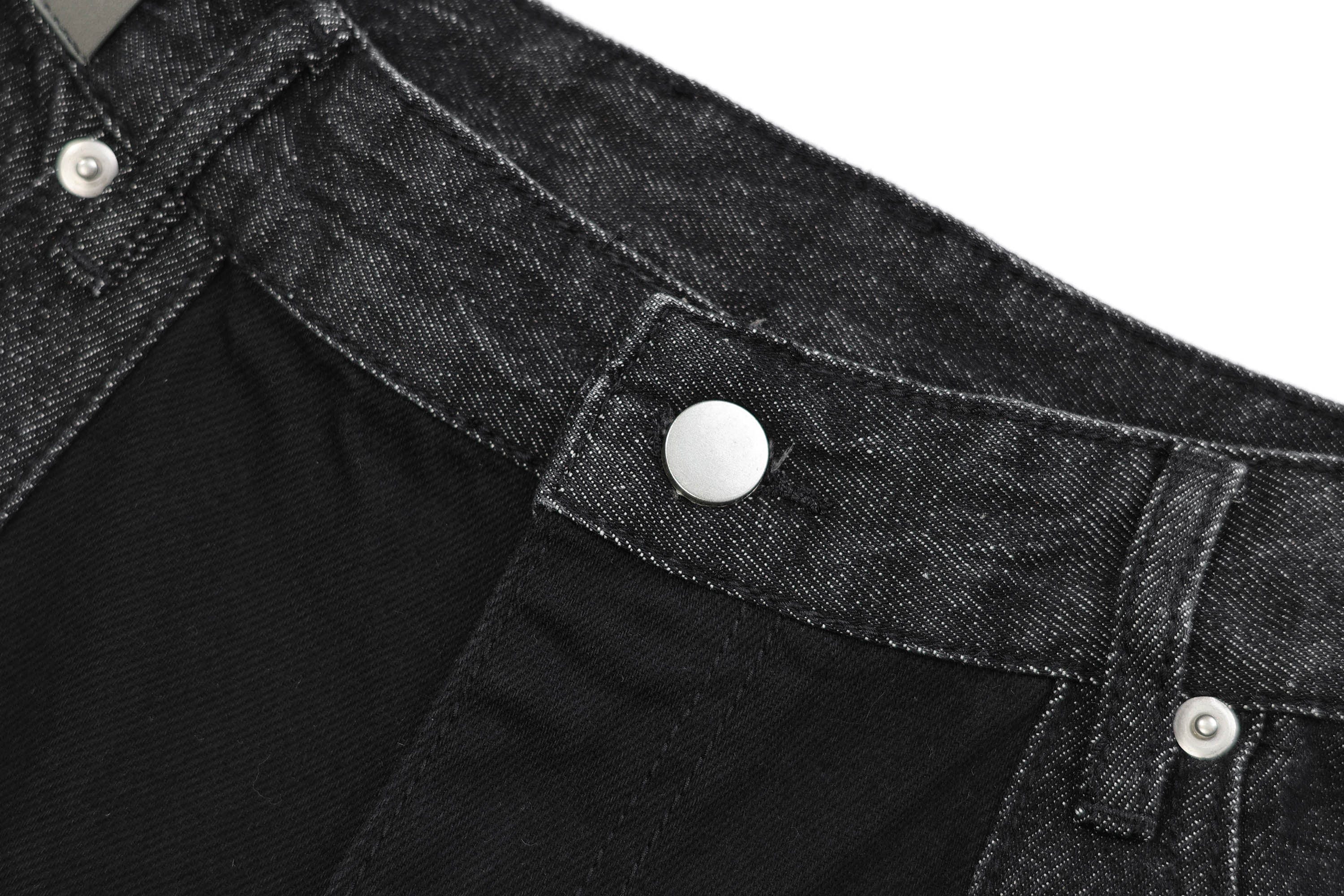 OVDY Distressed Spliced Frayed Jeans, premium urban and streetwear designers apparel on PROJECTISR.com, OVDY