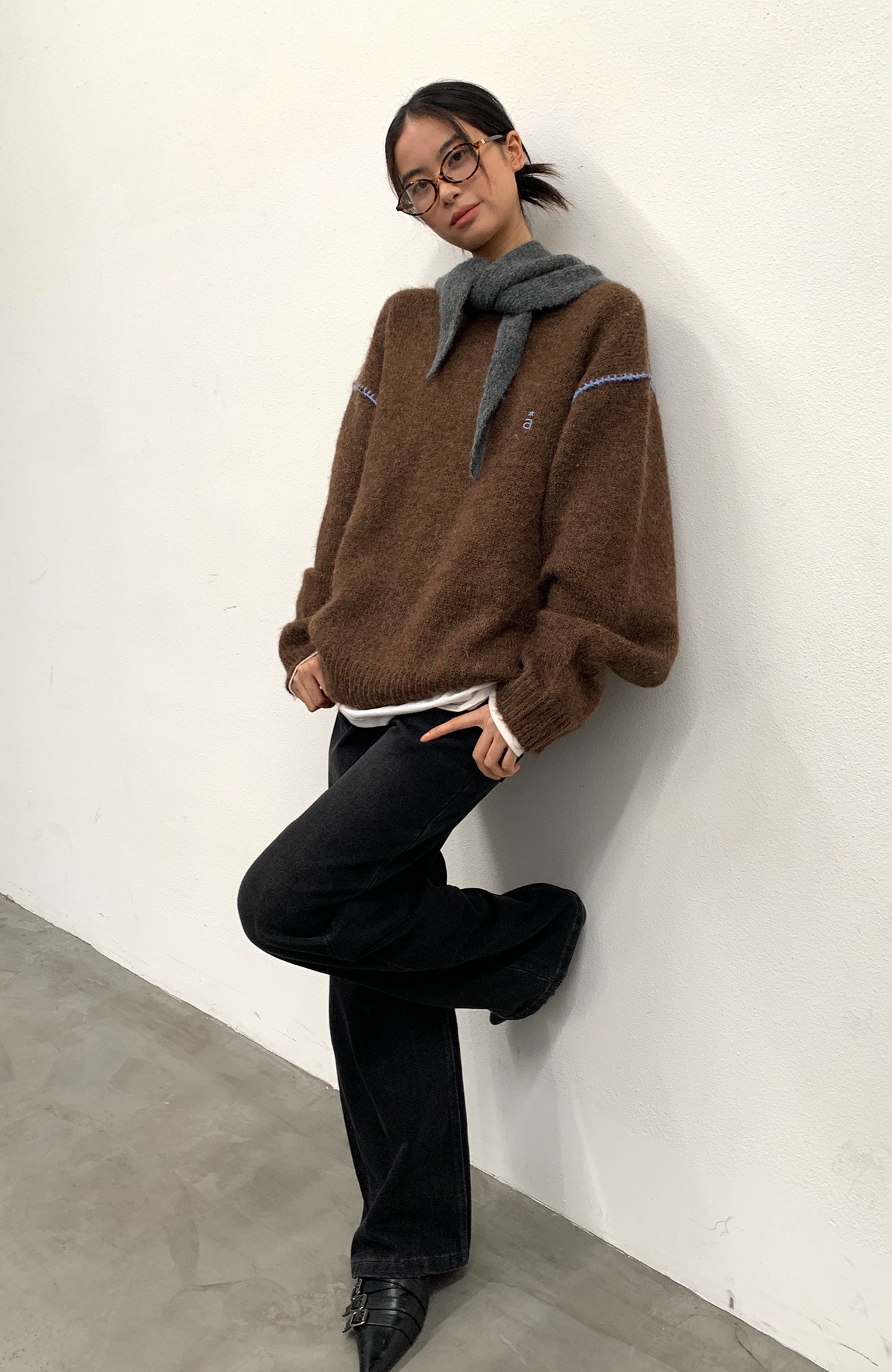 ROARINGWILD A ARCH Chunky Wool-Blend Knit Pullover