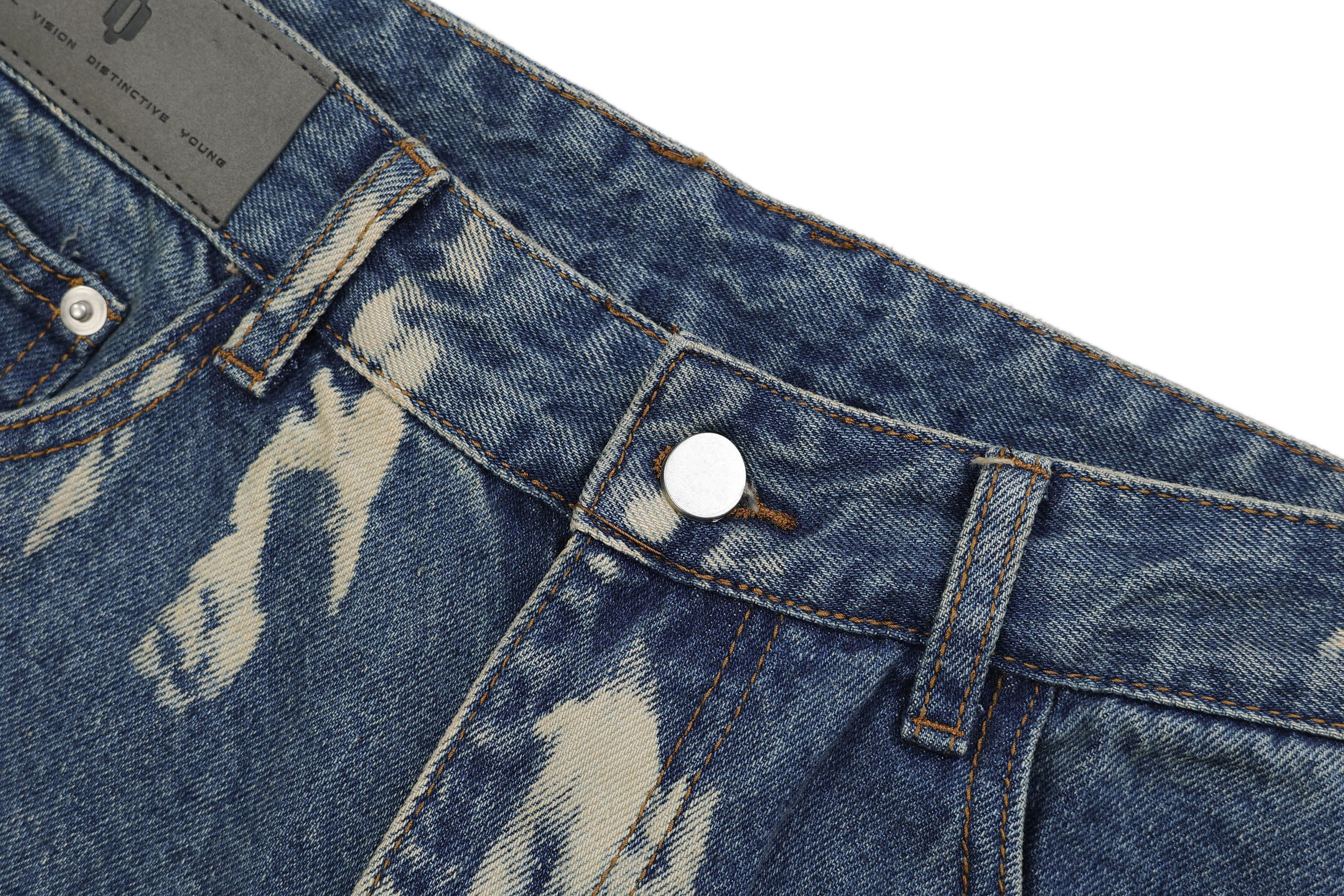 OVDY Retro Striped Straight-Leg Jeans, premium urban and streetwear designers apparel on PROJECTISR.com, OVDY