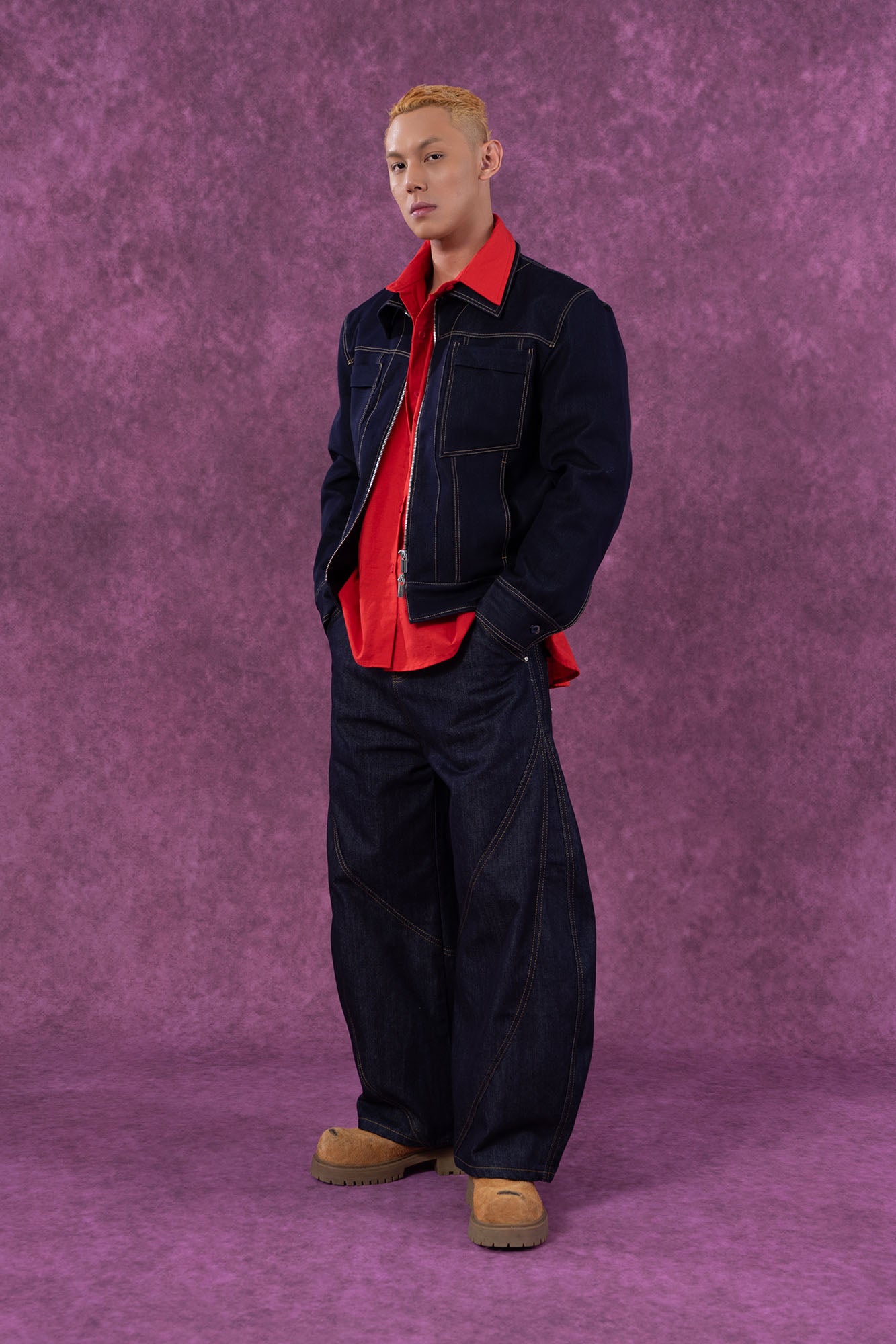 CLP Classical Stitched Utility Denim Jacket, premium urban and streetwear designers apparel on PROJECTISR.com, CLP