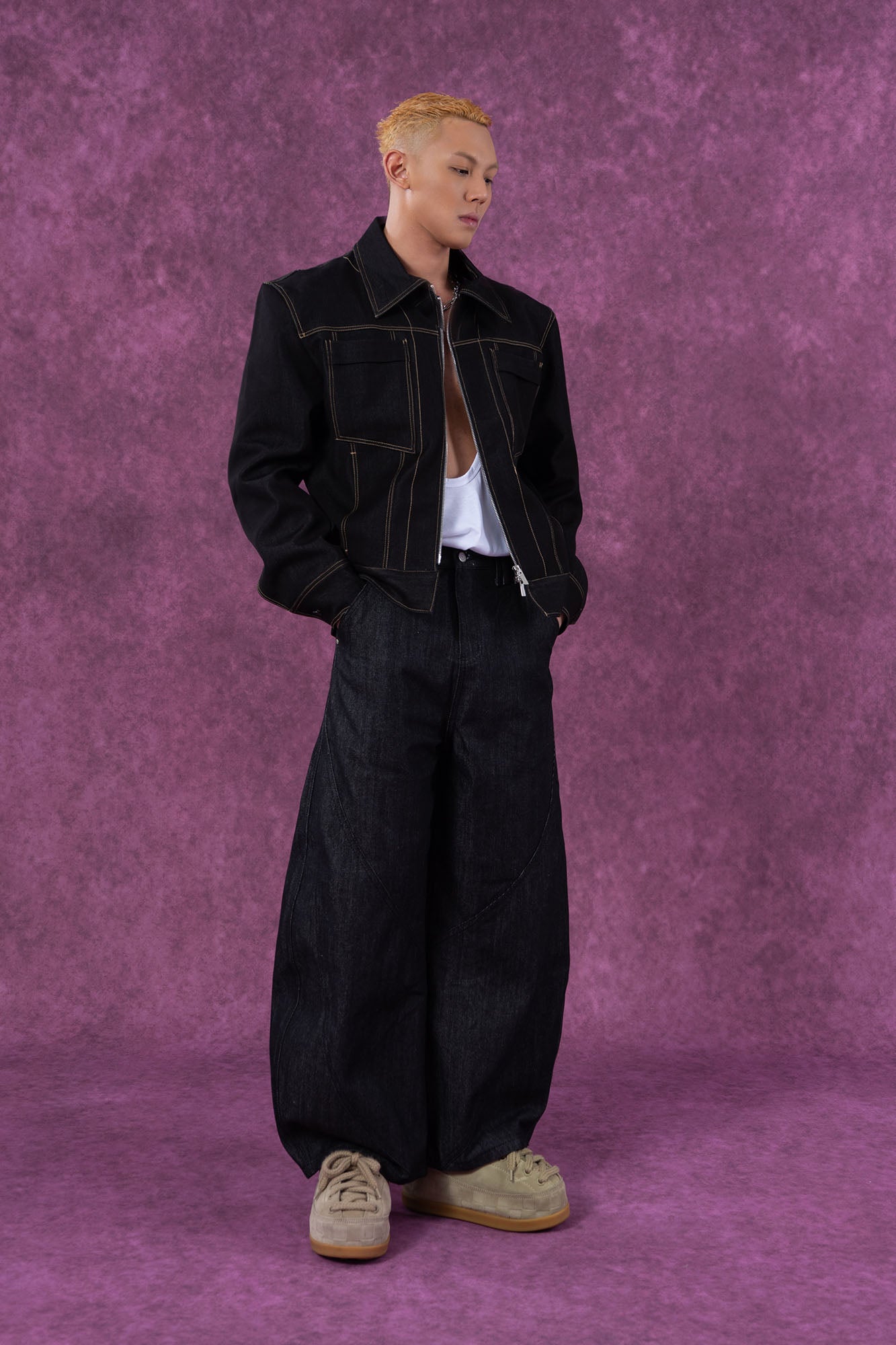 CLP Classical Stitched Utility Denim Jacket, premium urban and streetwear designers apparel on PROJECTISR.com, CLP
