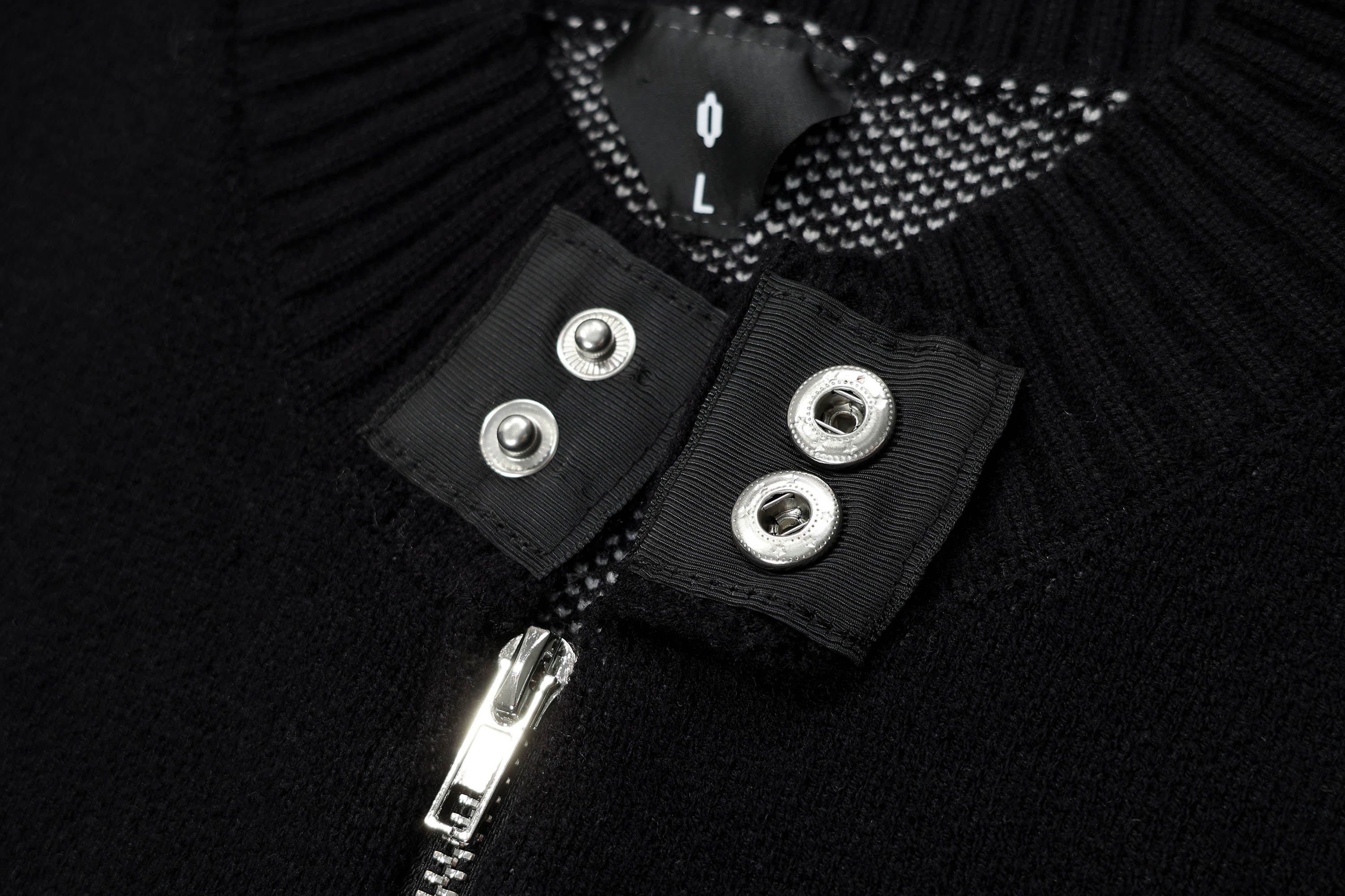 OVDY Chevron Stripe Zip-Up Knit Vest, premium urban and streetwear designers apparel on PROJECTISR.com, OVDY