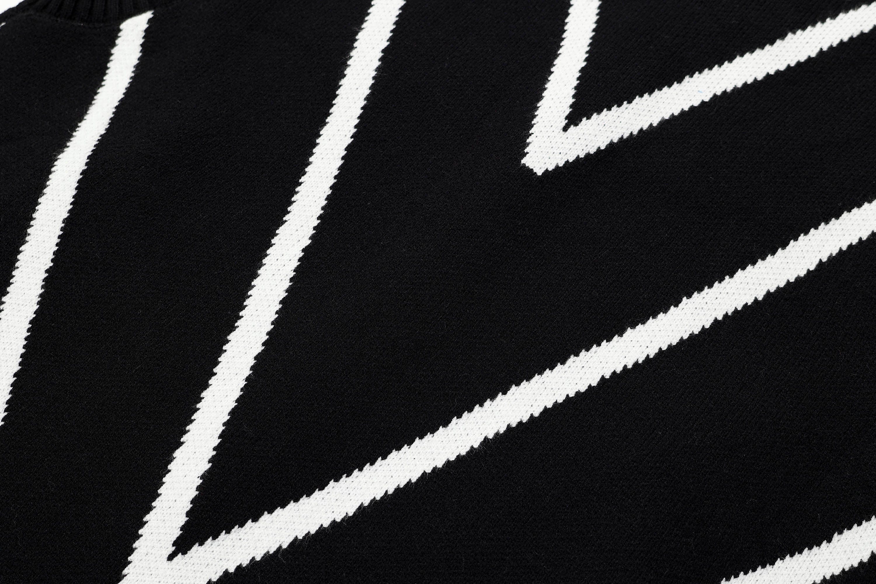 OVDY Chevron Stripe Zip-Up Knit Vest, premium urban and streetwear designers apparel on PROJECTISR.com, OVDY