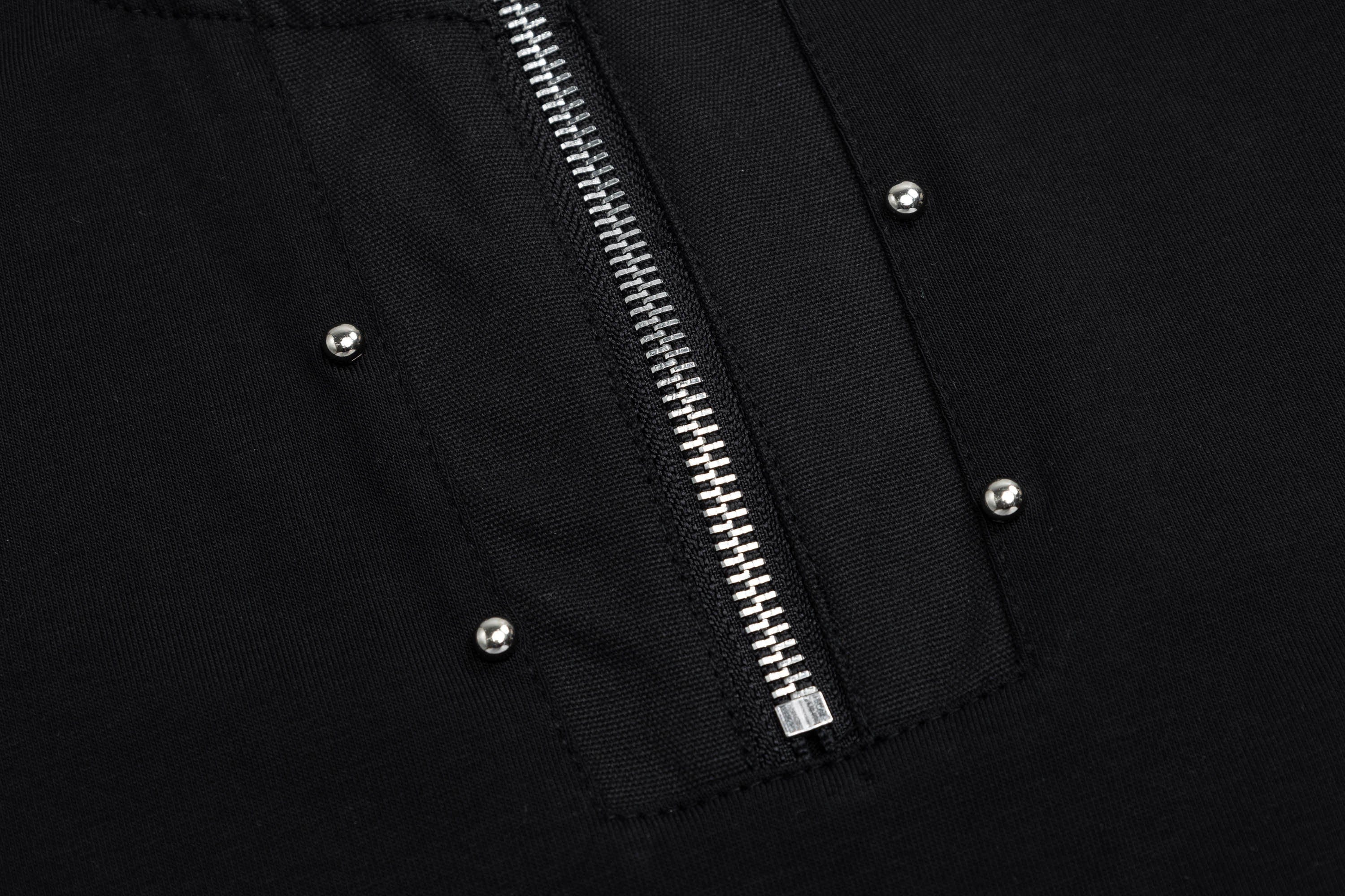 OVDY Half-Zip Rivet Sorona T-Shirt, premium urban and streetwear designers apparel on PROJECTISR.com, OVDY