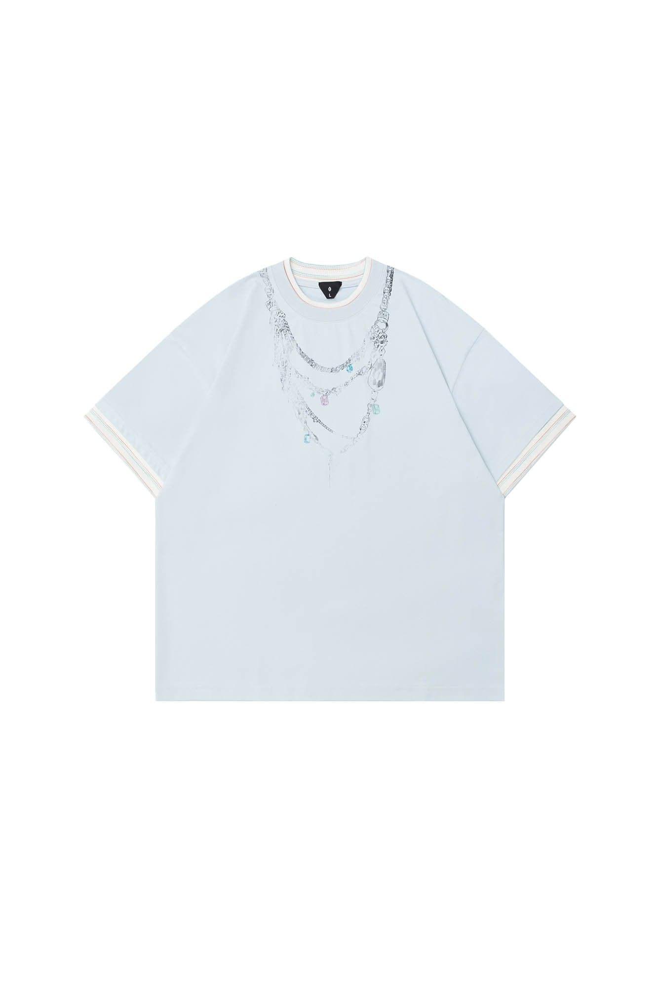 OVDY Chain Graphic Layered Sorona T-Shirt, premium urban and streetwear designers apparel on PROJECTISR.com, OVDY