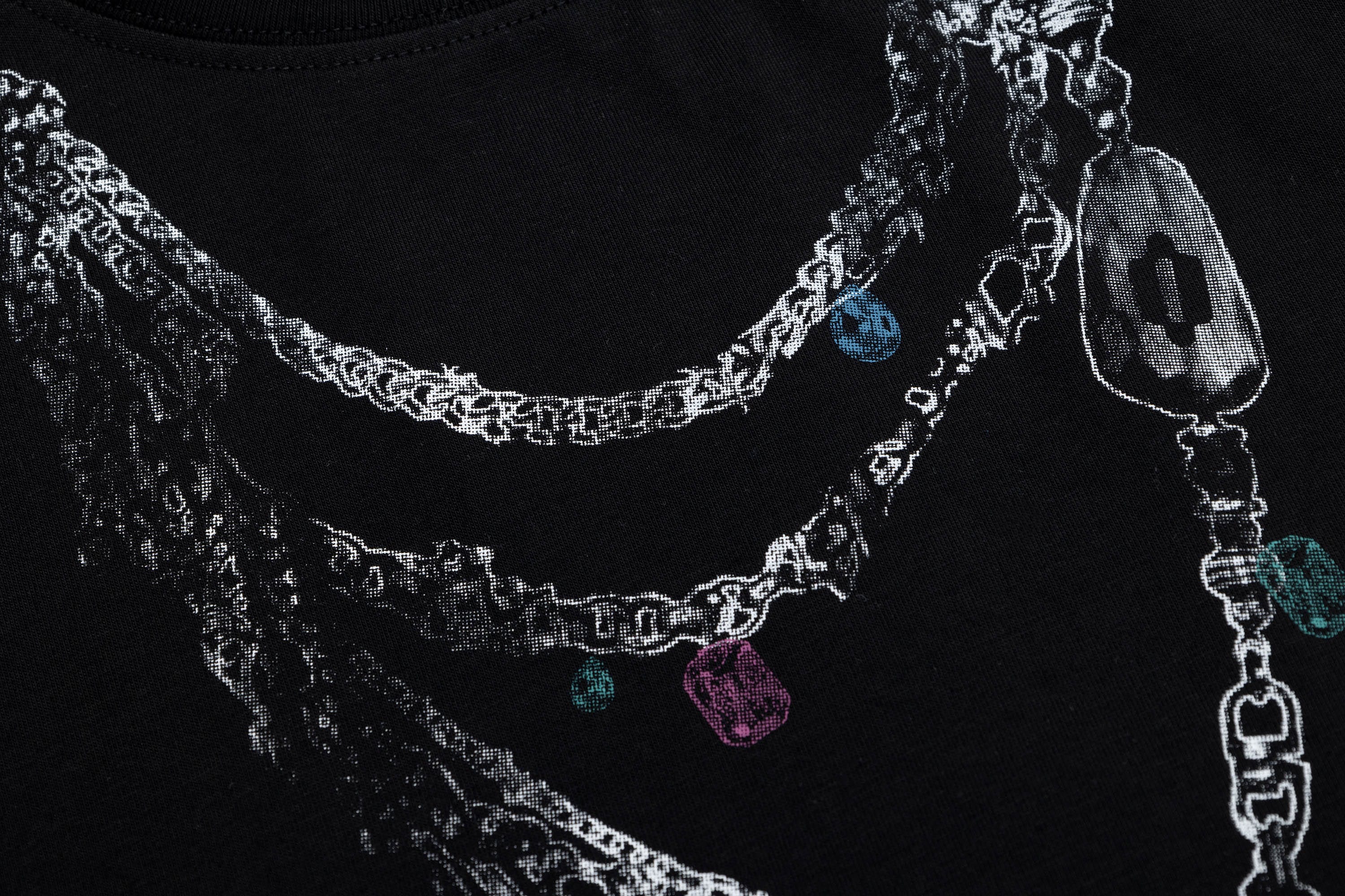 OVDY Chain Graphic Layered Sorona T-Shirt, premium urban and streetwear designers apparel on PROJECTISR.com, OVDY