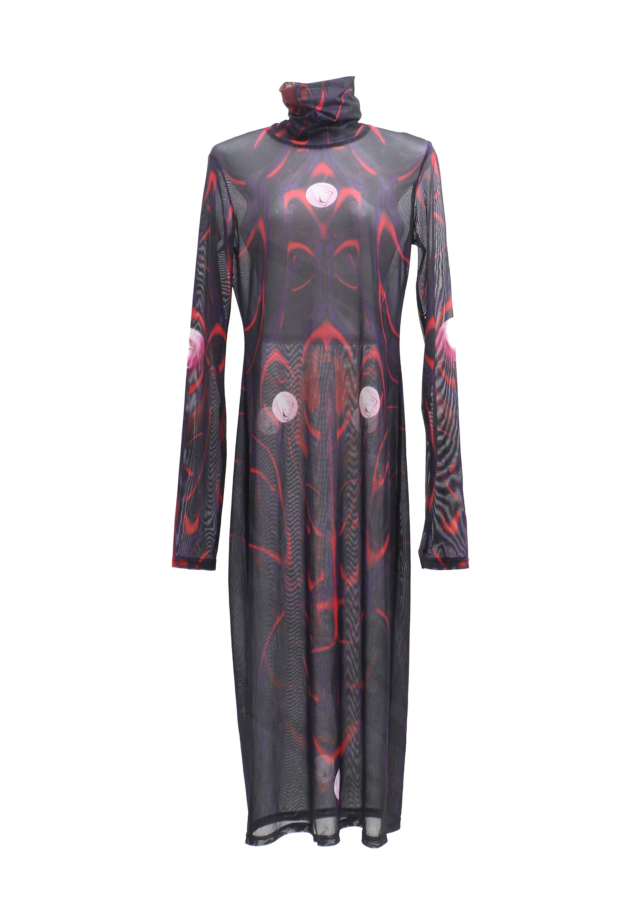 EMBRYO Abstract Mesh Logo Full-print One Piece Dress, premium urban and streetwear designers apparel on PROJECTISR.com, EMBRYO