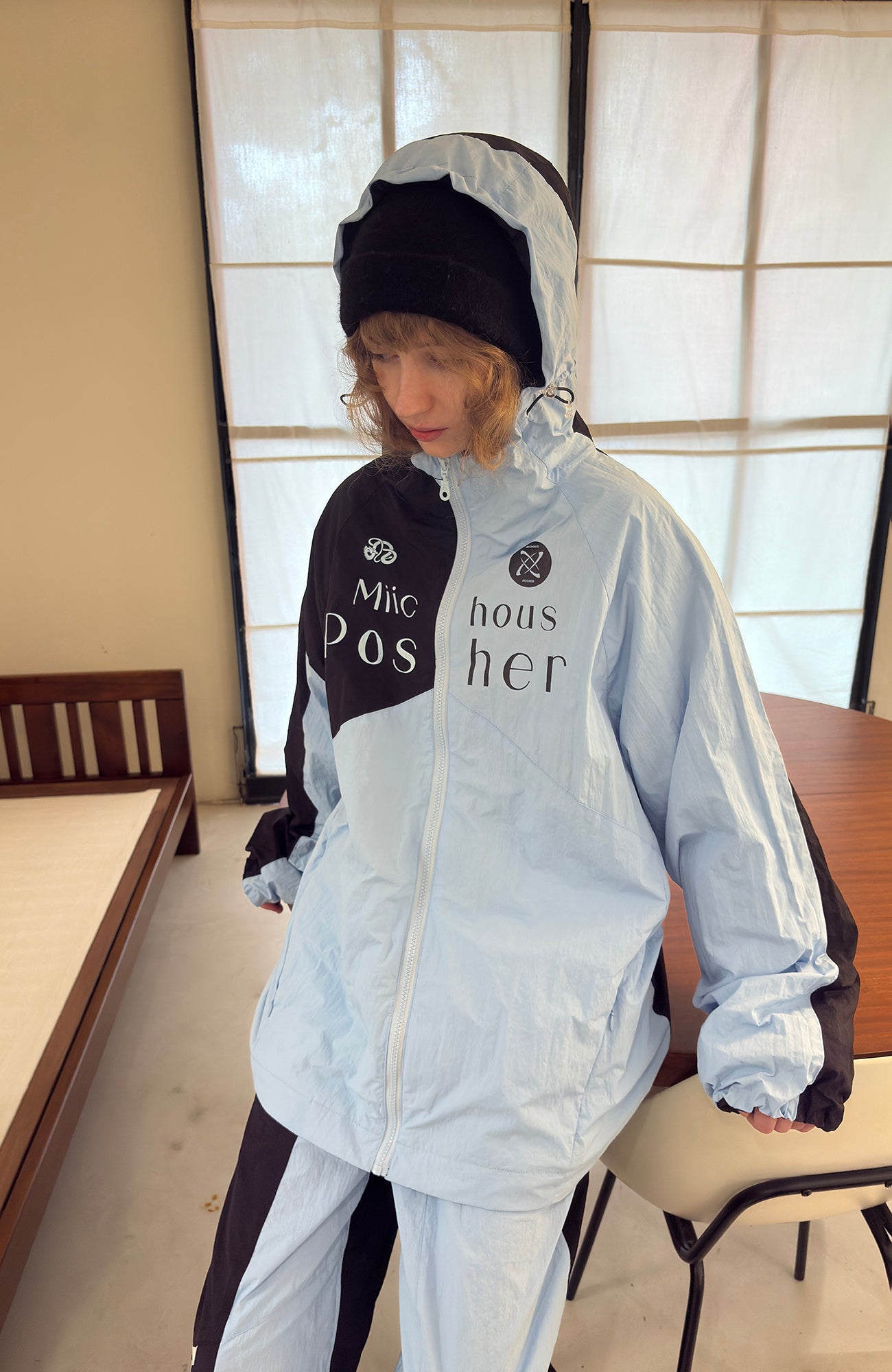 MIICHOUS Contrast Panel Detachable Liner Ski Jacket