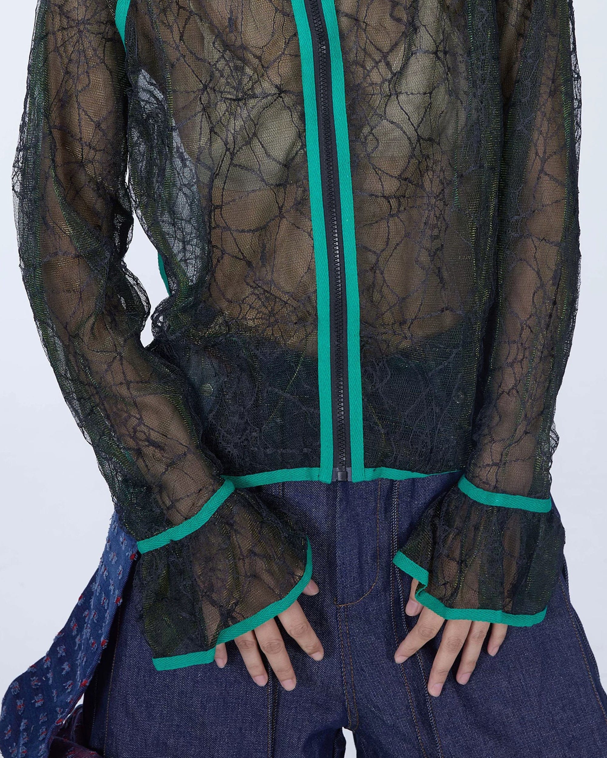 EMBRYO Deconstructed Mesh Shirt, premium urban and streetwear designers apparel on PROJECTISR.com, EMBRYO