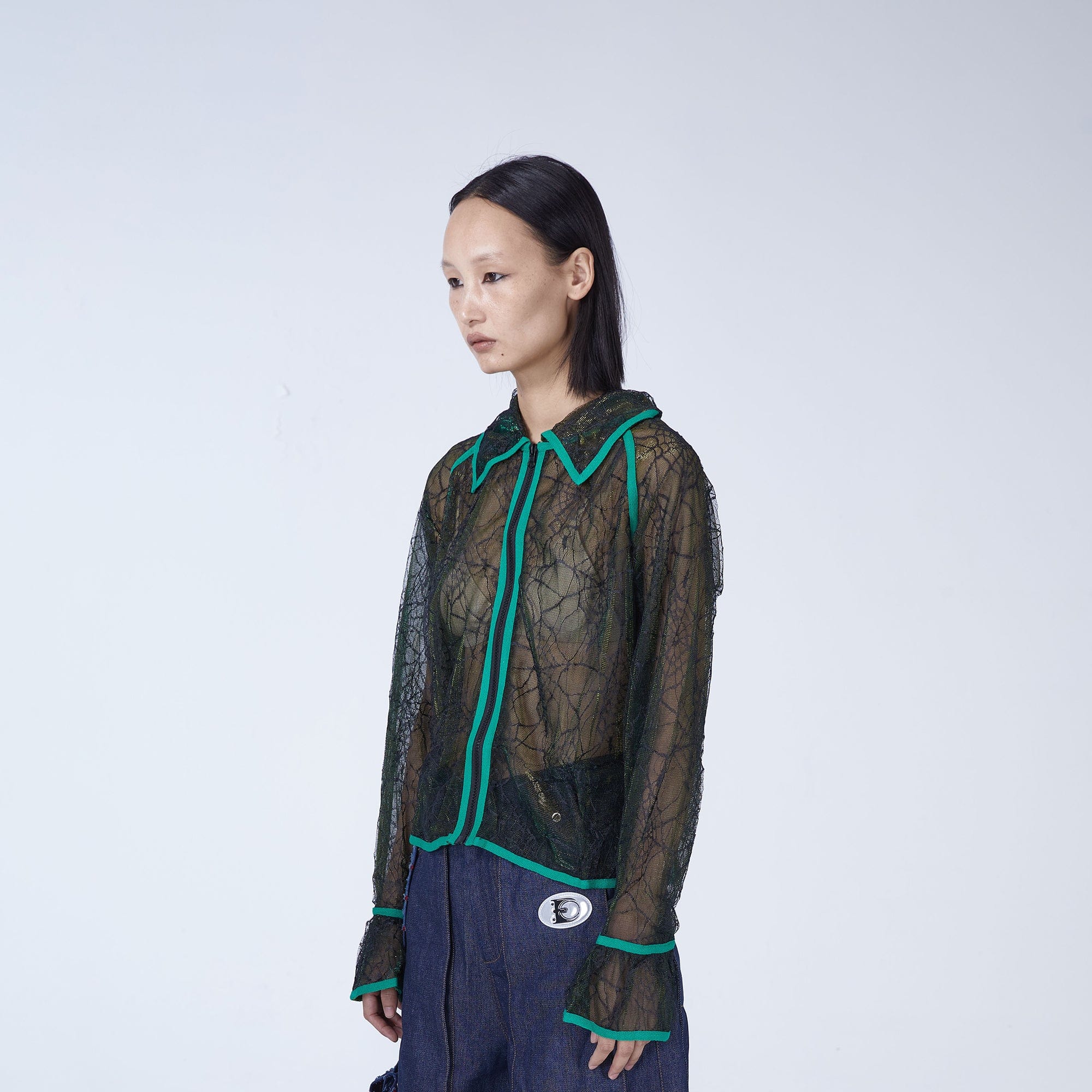 EMBRYO Deconstructed Mesh Shirt, premium urban and streetwear designers apparel on PROJECTISR.com, EMBRYO