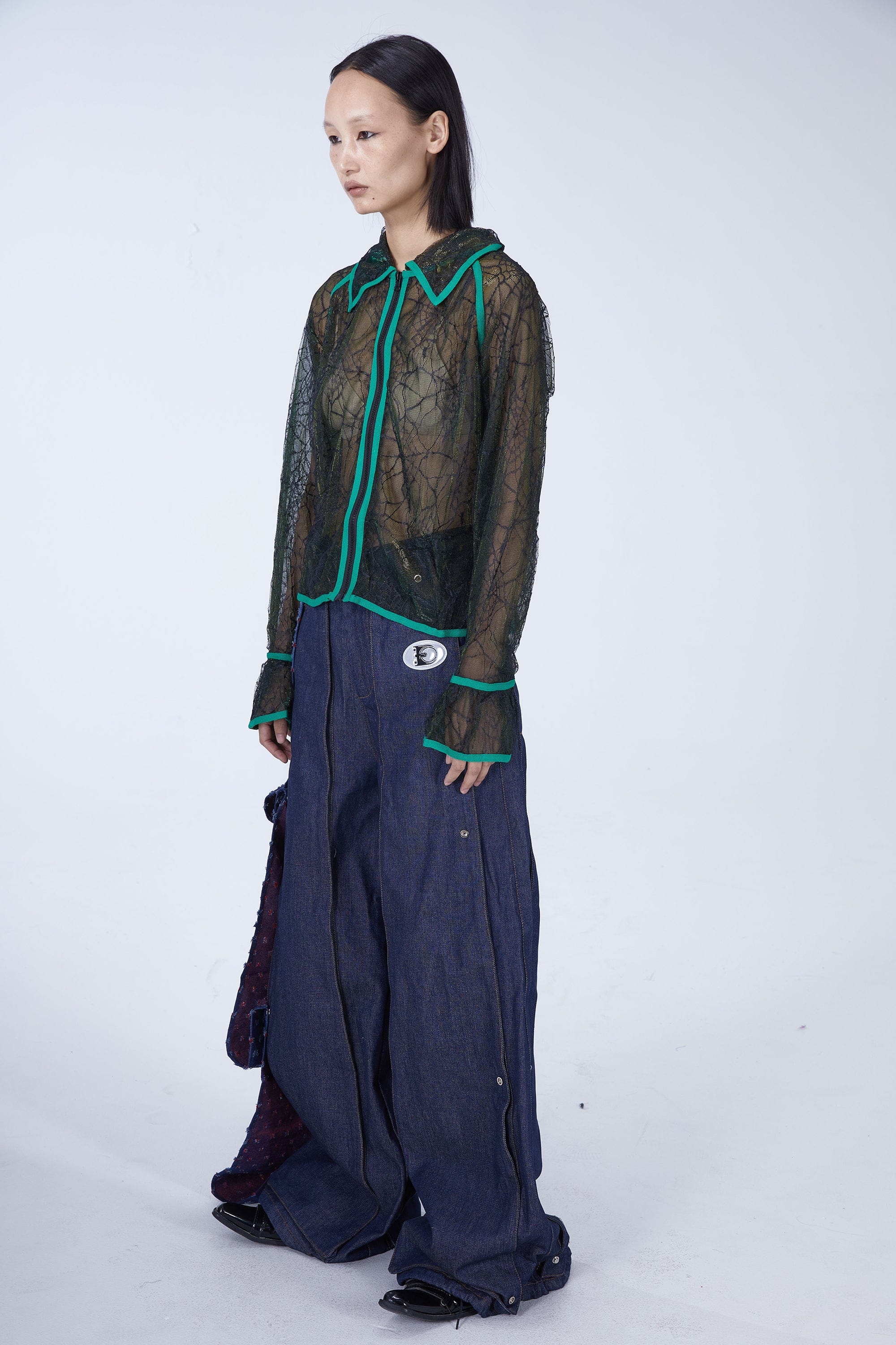EMBRYO Deconstructed Mesh Shirt, premium urban and streetwear designers apparel on PROJECTISR.com, EMBRYO