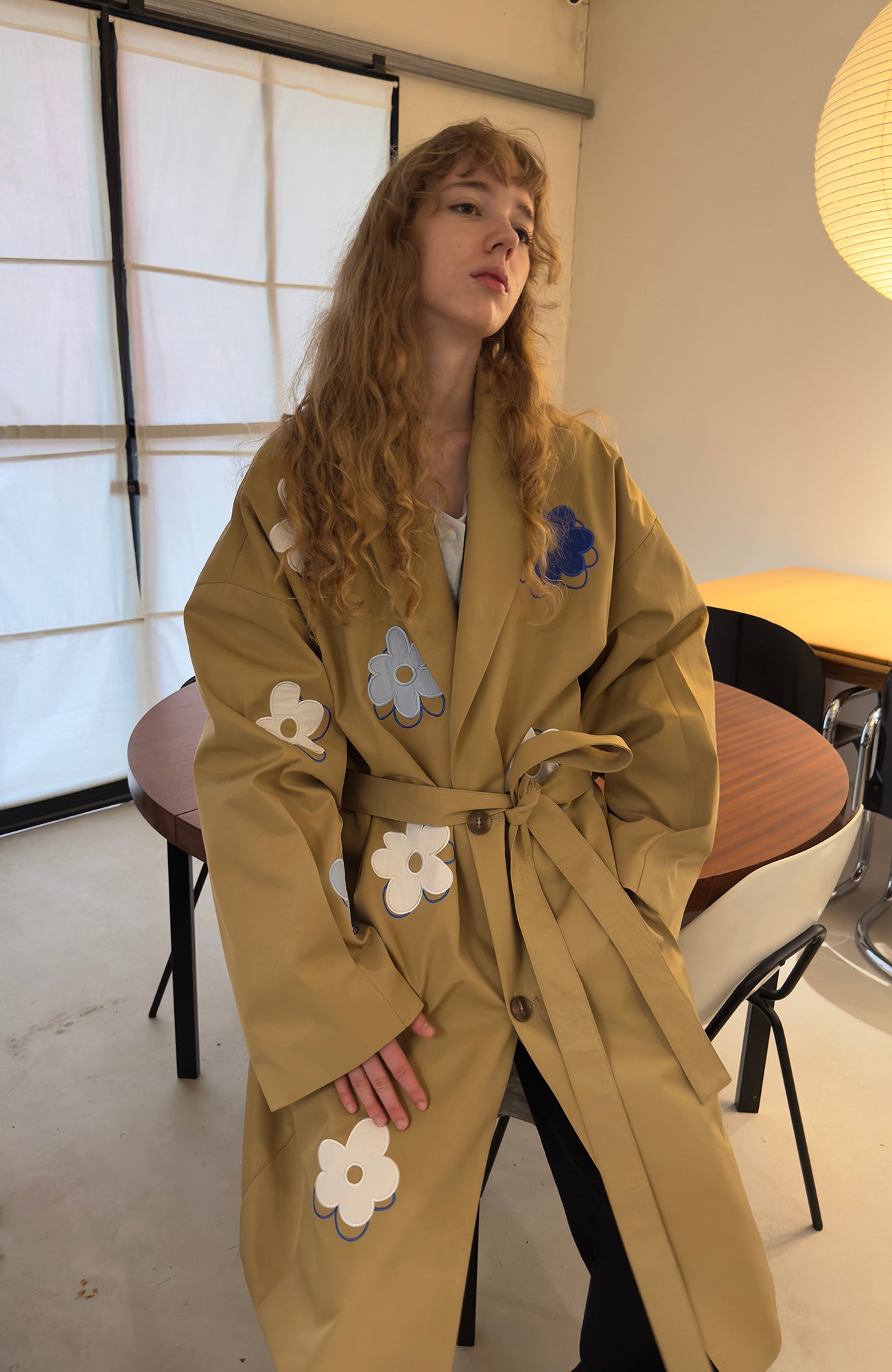 MIICHOUS Floral Paneled Detachable Liner Coat
