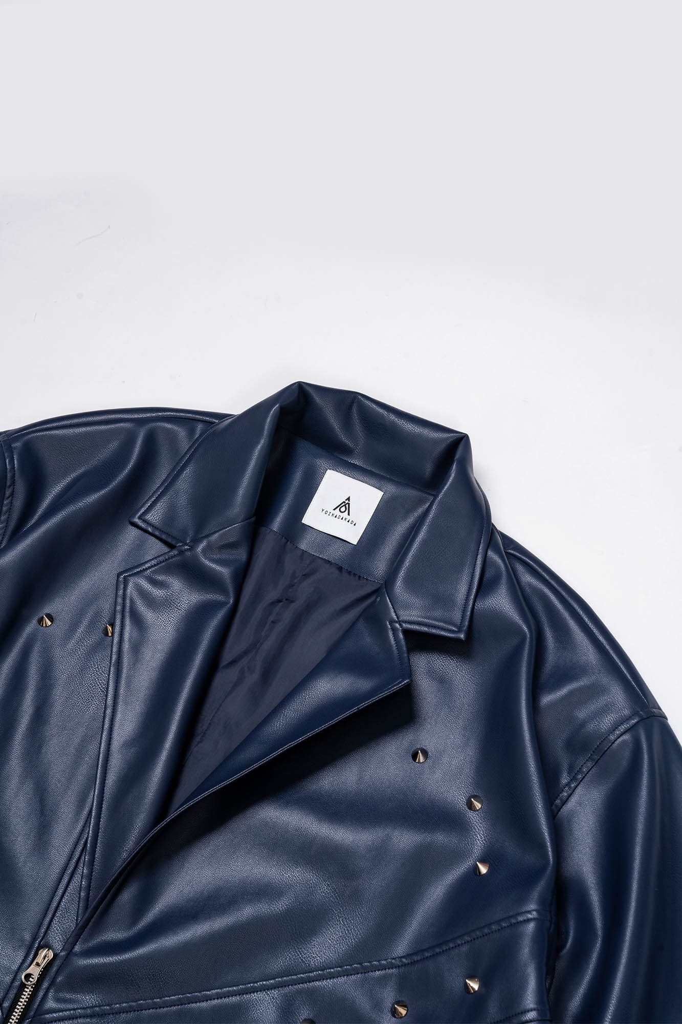 KADAKADA Zipper-Sleeve Rivet Oversized PU Coat, premium urban and streetwear designers apparel on PROJECTISR.com, KADAKADA