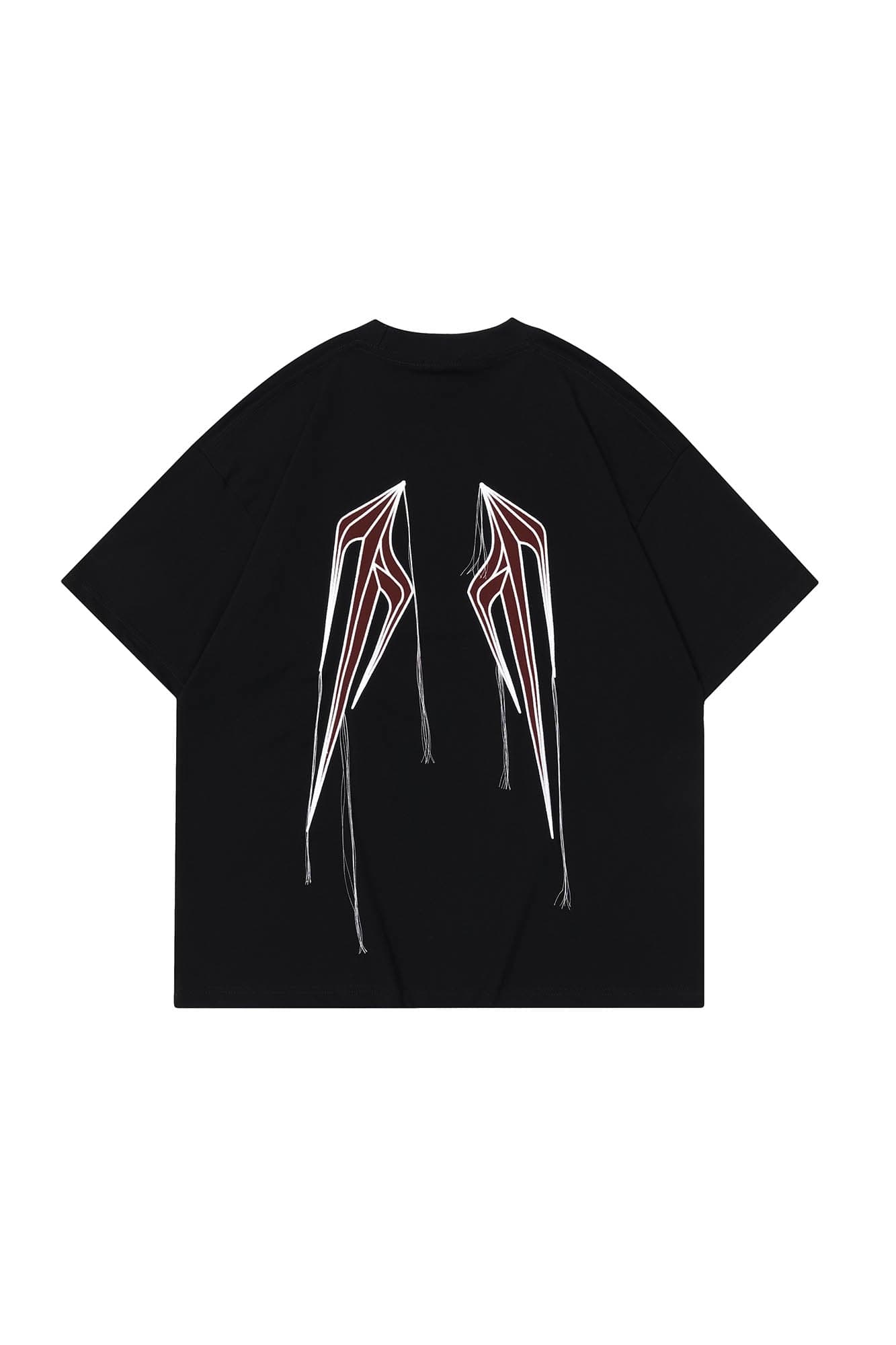 OVDY Wing Embroidered Patch Oversized T-Shirt, premium urban and streetwear designers apparel on PROJECTISR.com, OVDY
