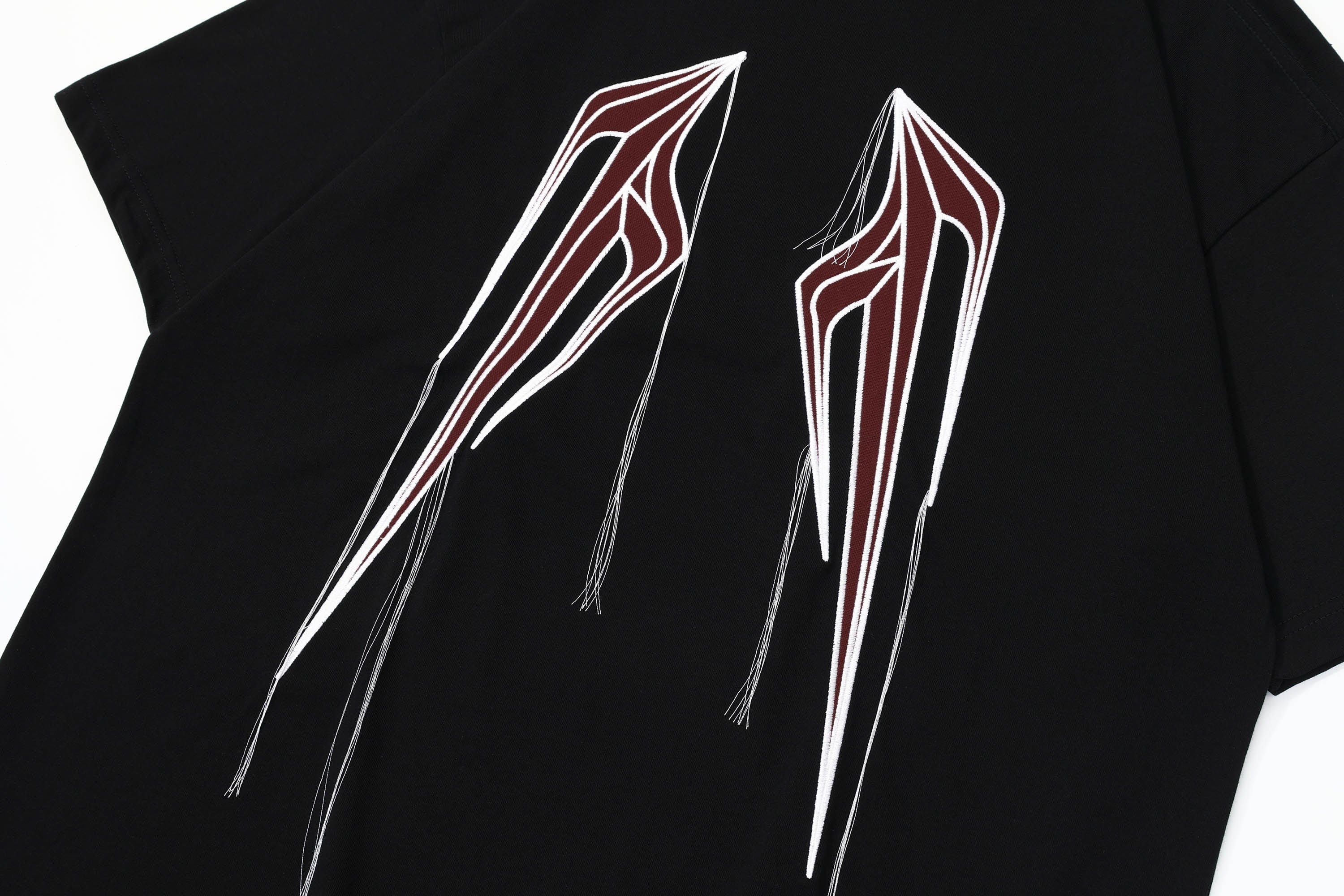 OVDY Wing Embroidered Patch Oversized T-Shirt, premium urban and streetwear designers apparel on PROJECTISR.com, OVDY