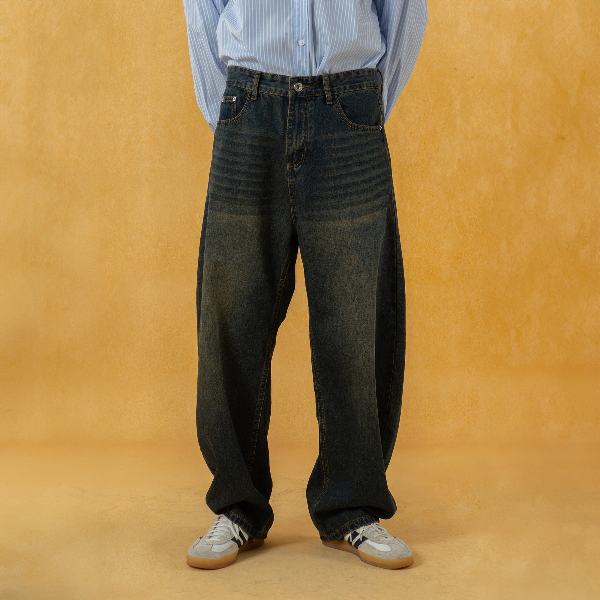 CLP Retro Washed Curved Jeans, premium urban and streetwear designers apparel on PROJECTISR.com, CLP