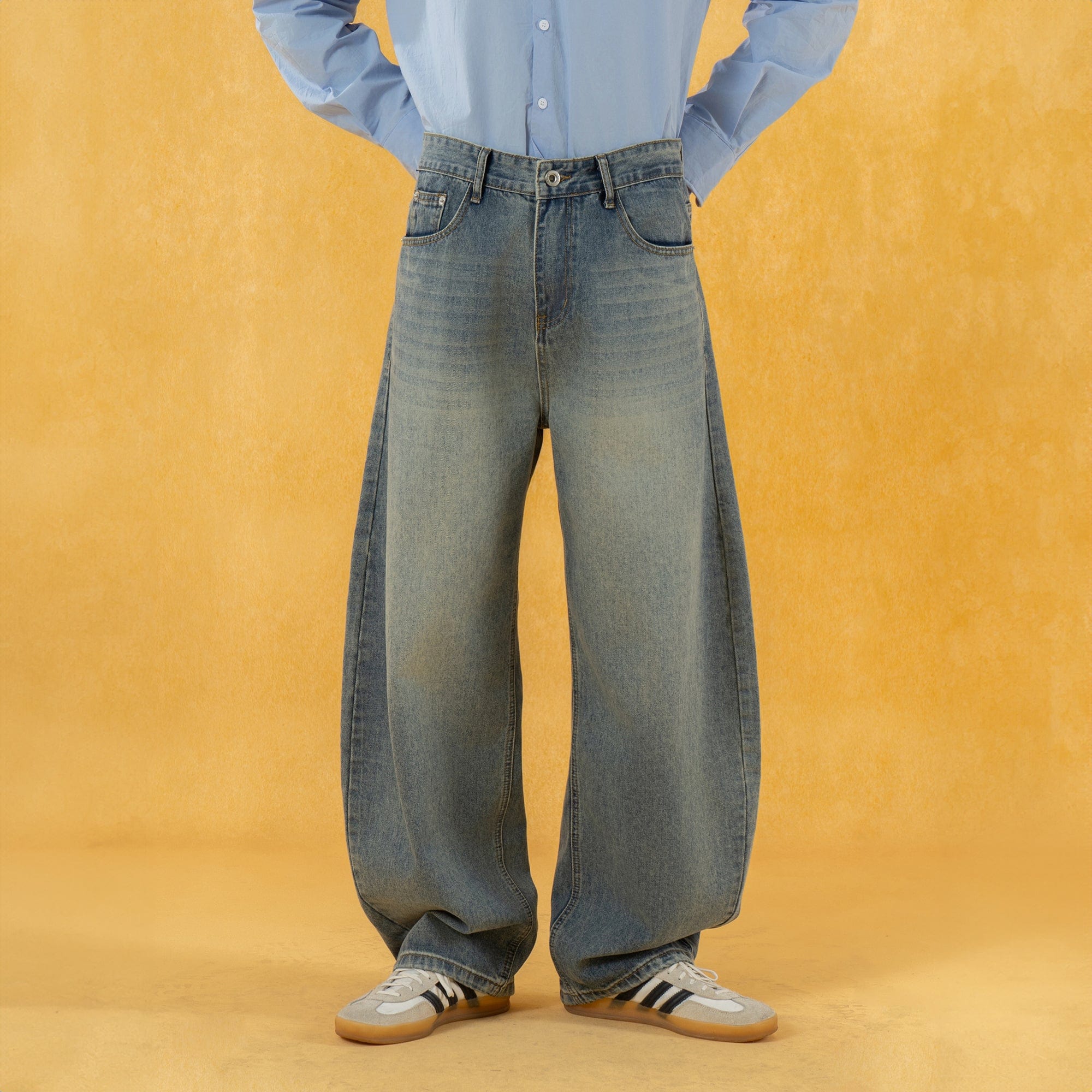 CLP Retro Washed Curved Jeans, premium urban and streetwear designers apparel on PROJECTISR.com, CLP