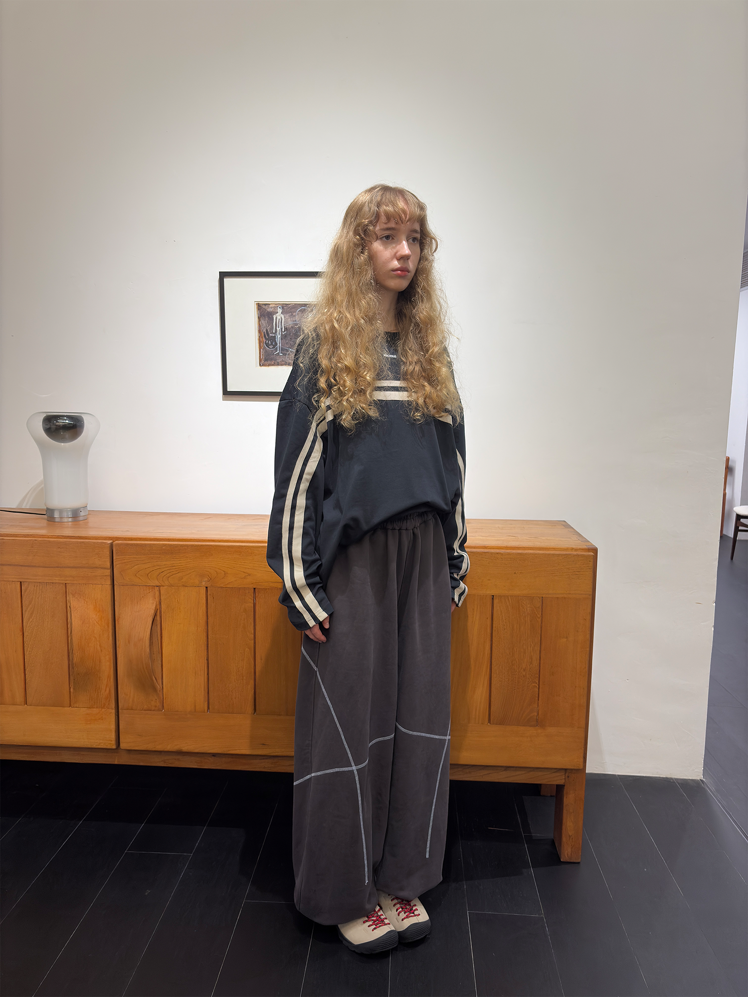 MIICHOUS Paneled Contrast-Stitch Sweatpants