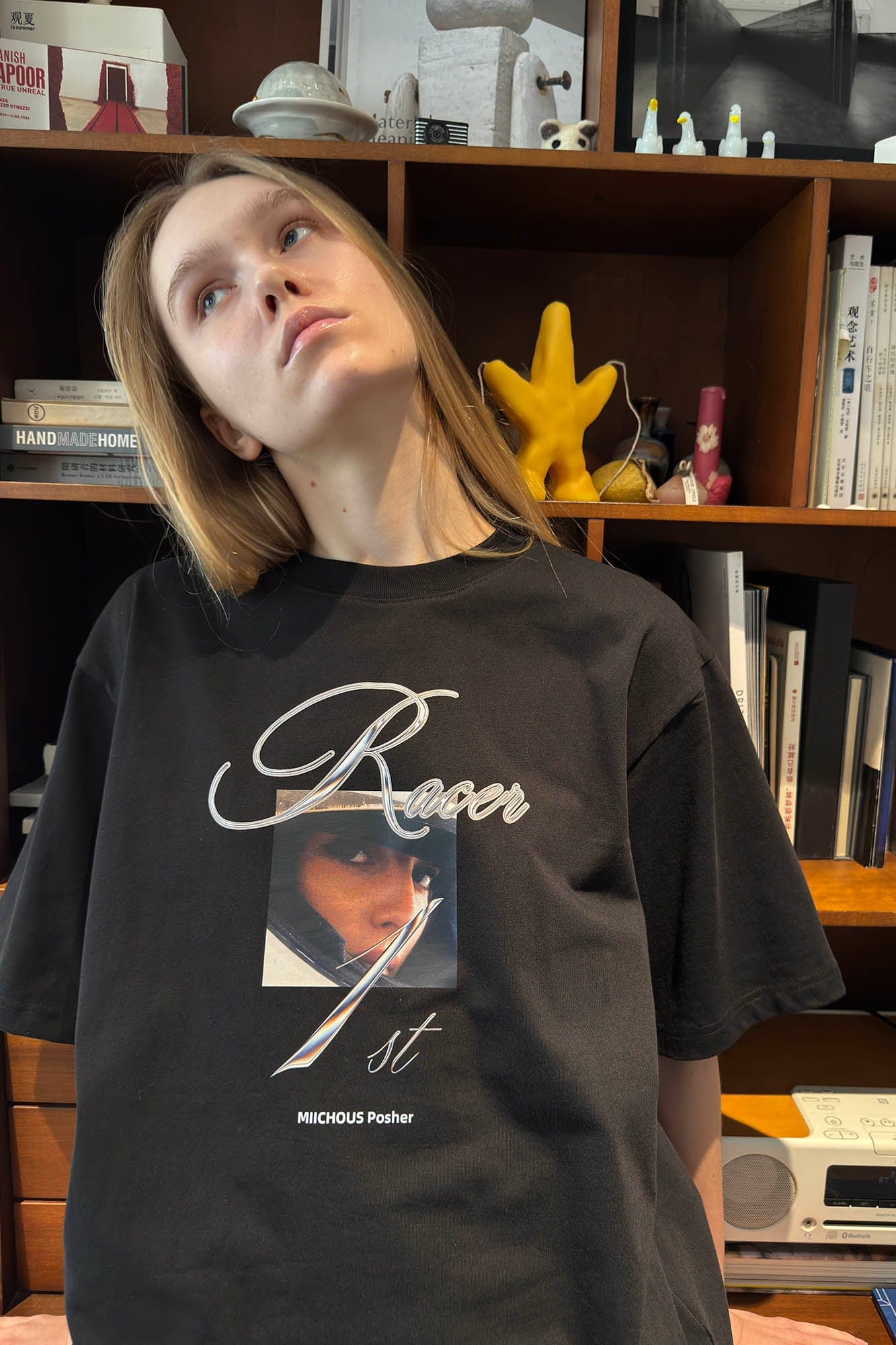 MIICHOUS Racer Portrait Graphic T-Shirt