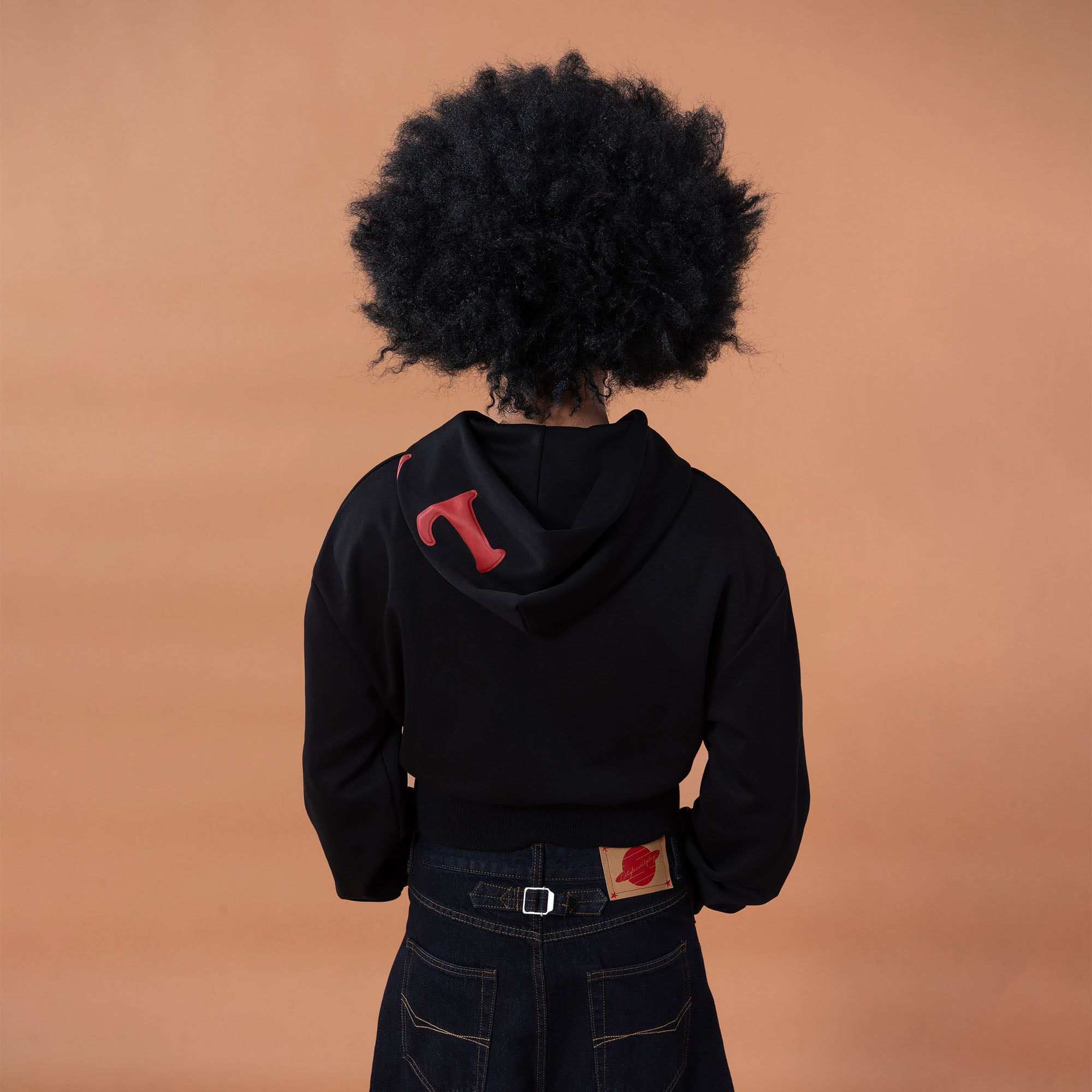 CLP Letter Patch Cropped Zip-Up Hoodie, premium urban and streetwear designers apparel on PROJECTISR.com, CLP