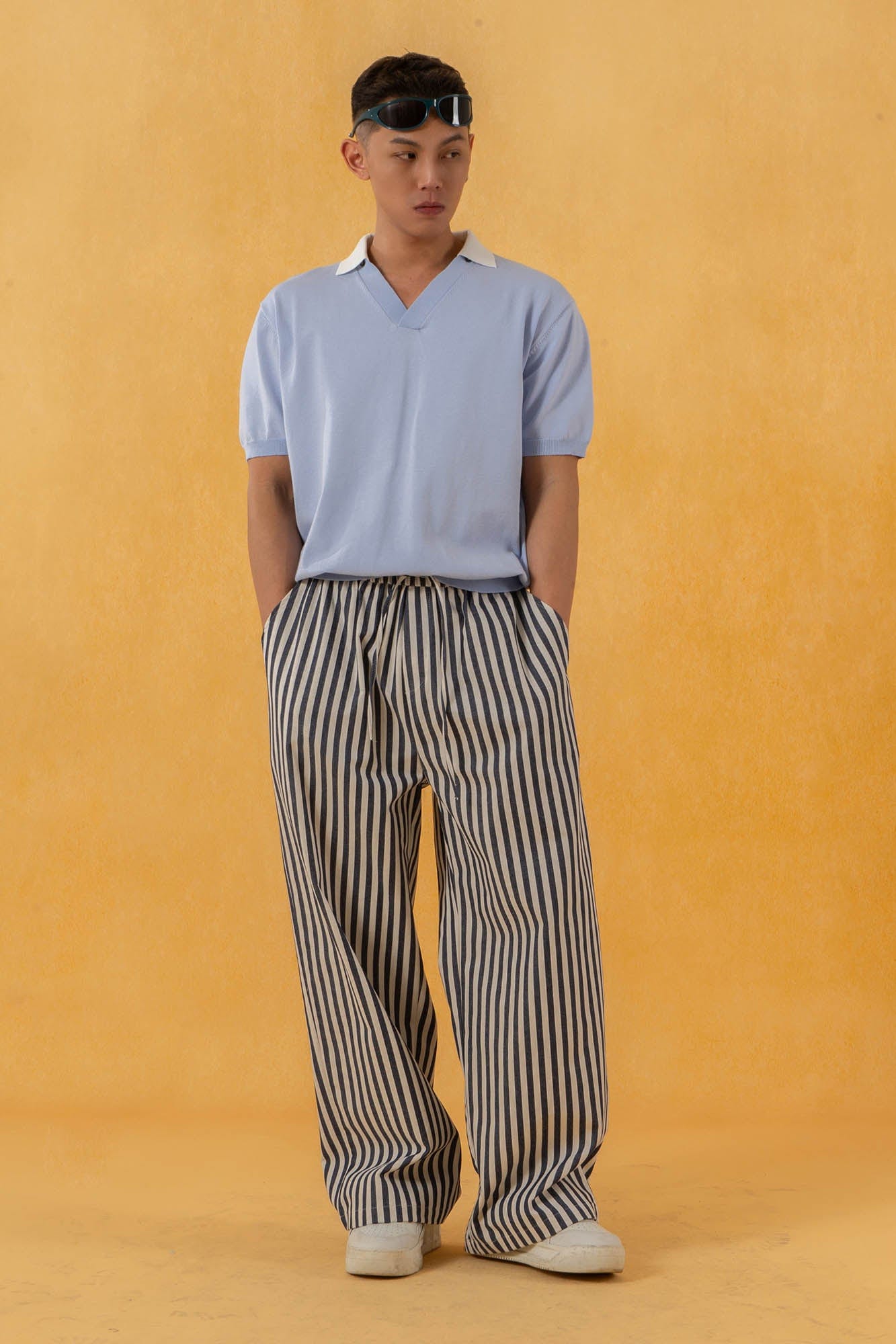 CLP V-Neck Detachable Collar Knitted Tee, premium urban and streetwear designers apparel on PROJECTISR.com, CLP