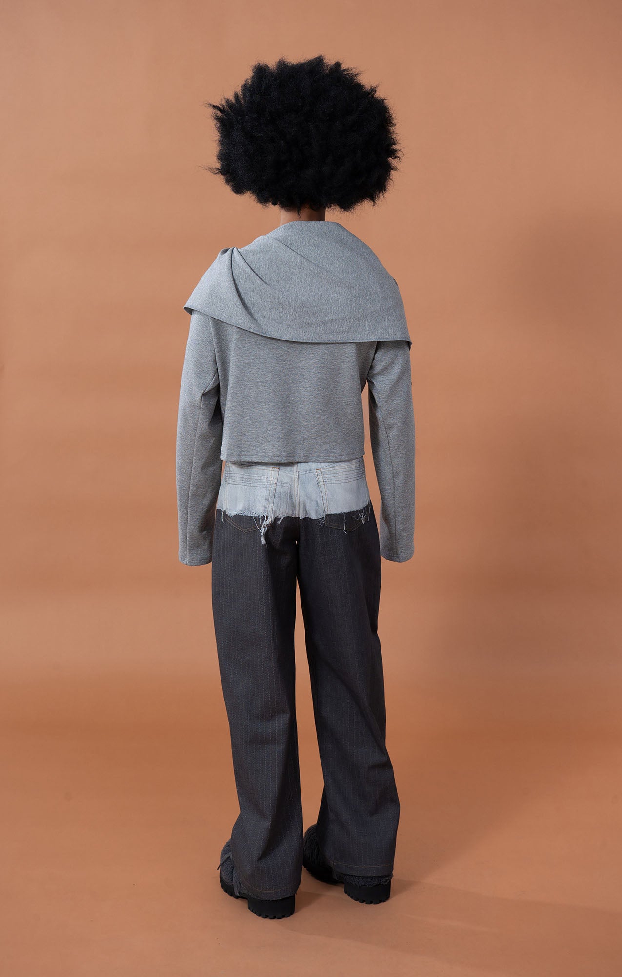 CLP Denim-Waist Pinstripe Straight-Leg Pants, premium urban and streetwear designers apparel on PROJECTISR.com, CLP