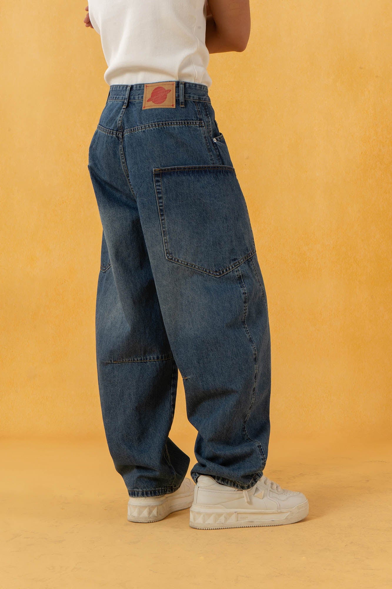 CLP Spliced Big-Pocket Curved Jeans, premium urban and streetwear designers apparel on PROJECTISR.com, CLP