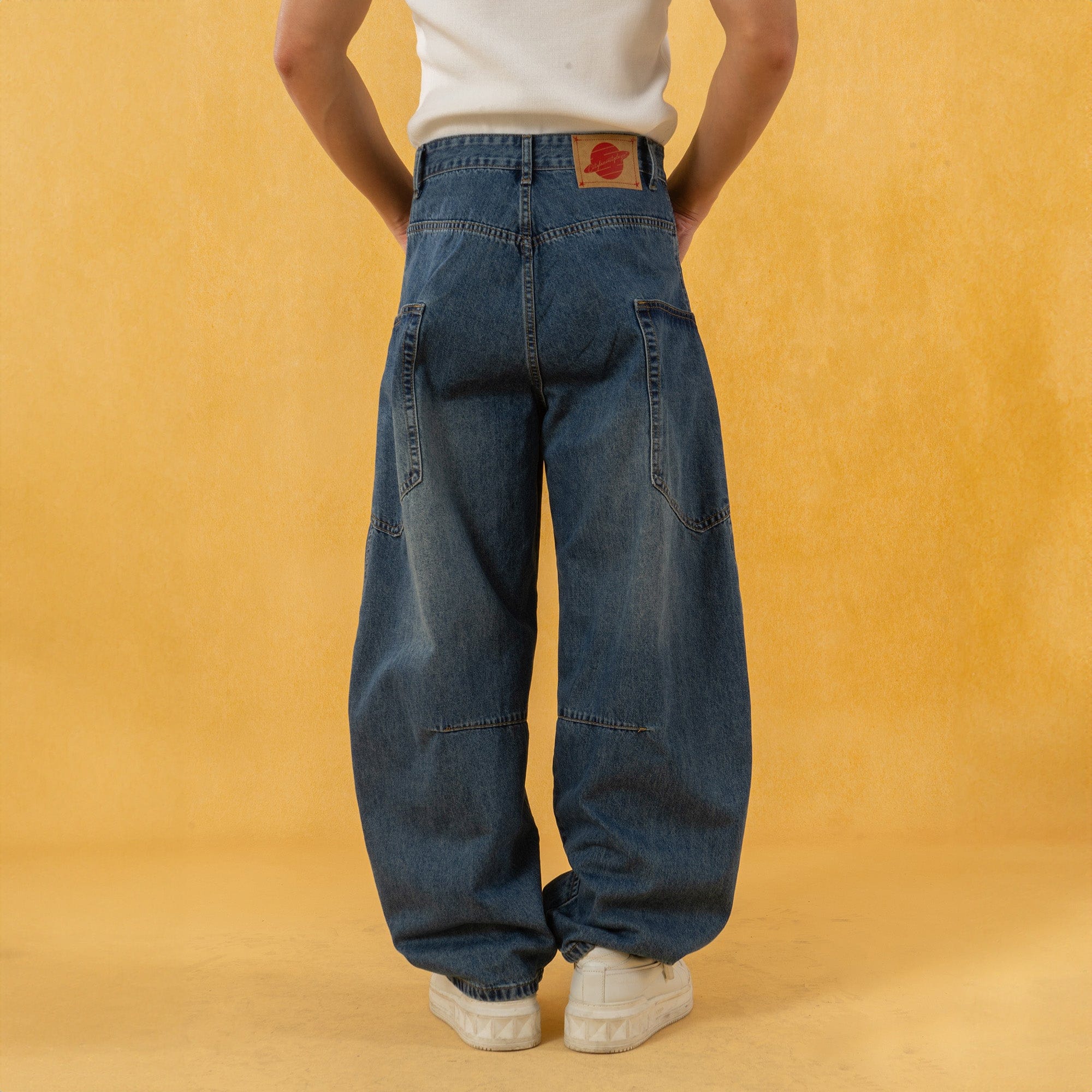 CLP Spliced Big-Pocket Curved Jeans, premium urban and streetwear designers apparel on PROJECTISR.com, CLP