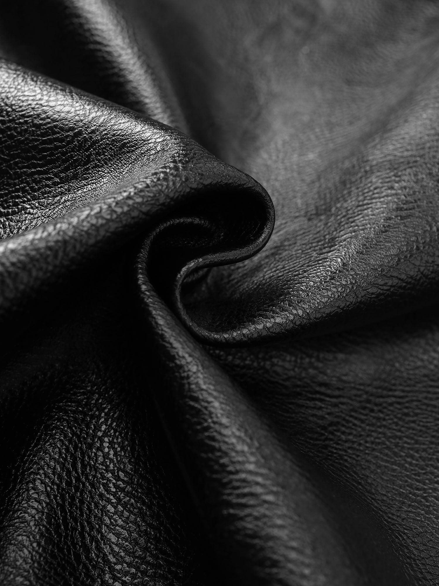 FLYERRER Hook-Buckle Faux Leather Rivet Jacket