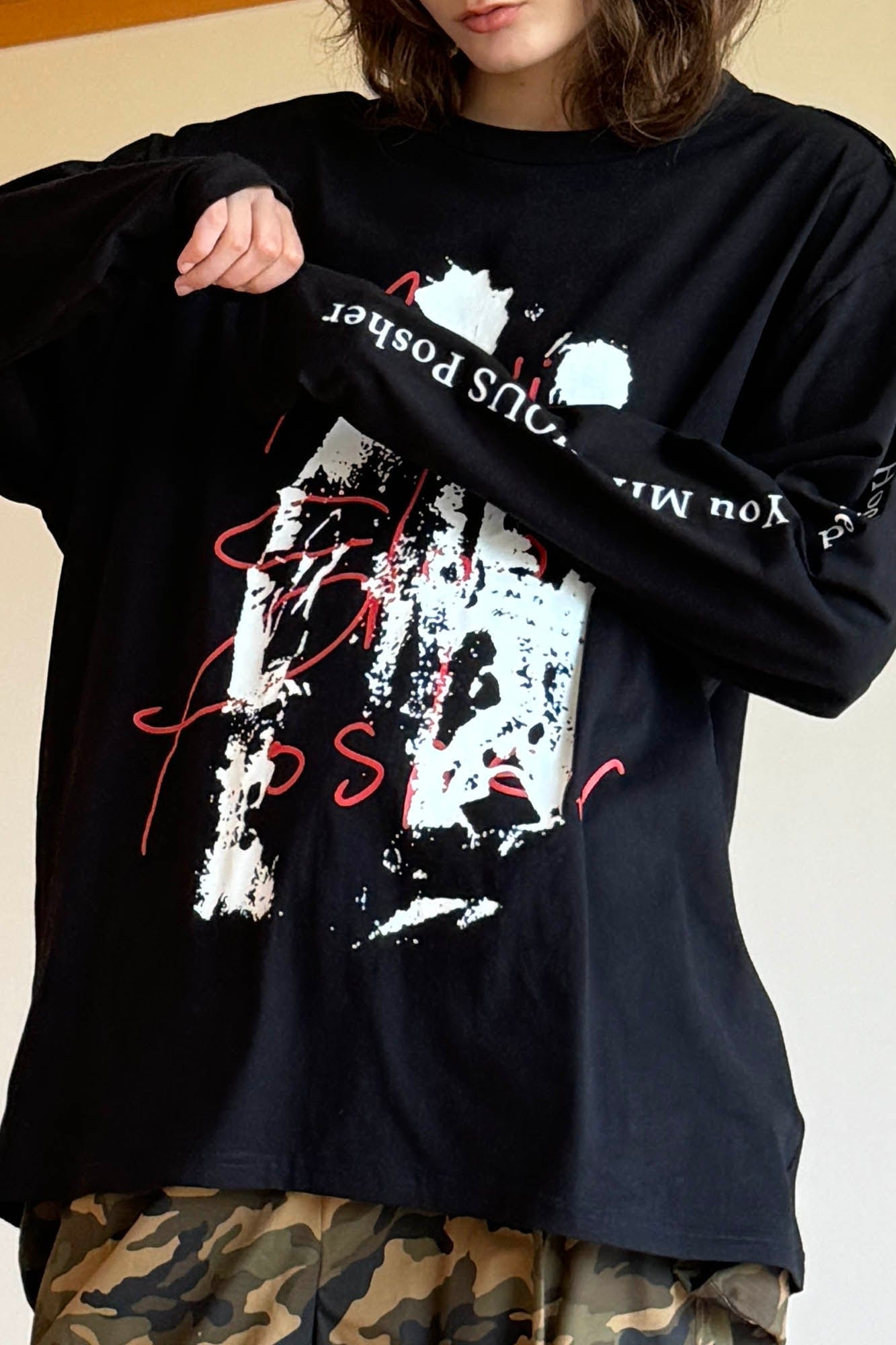 MIICHOUS Abstract Silhouette Long-Sleeve T-Shirt, premium urban and streetwear designers apparel on PROJECTISR.com, Miichous