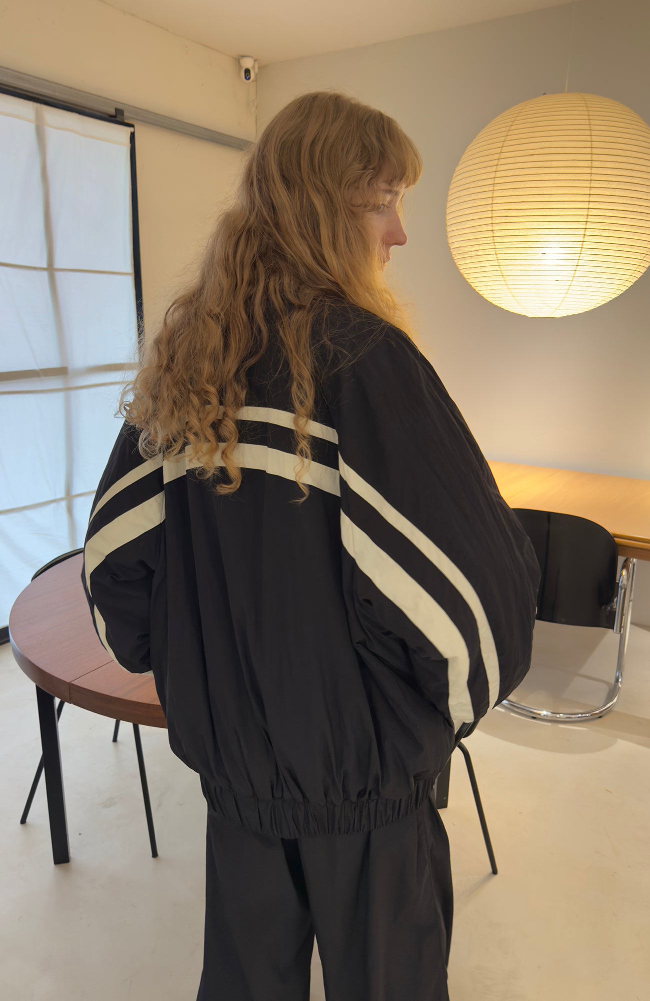 MIICHOUS Contrast Stripes Paneled Padded Jacket